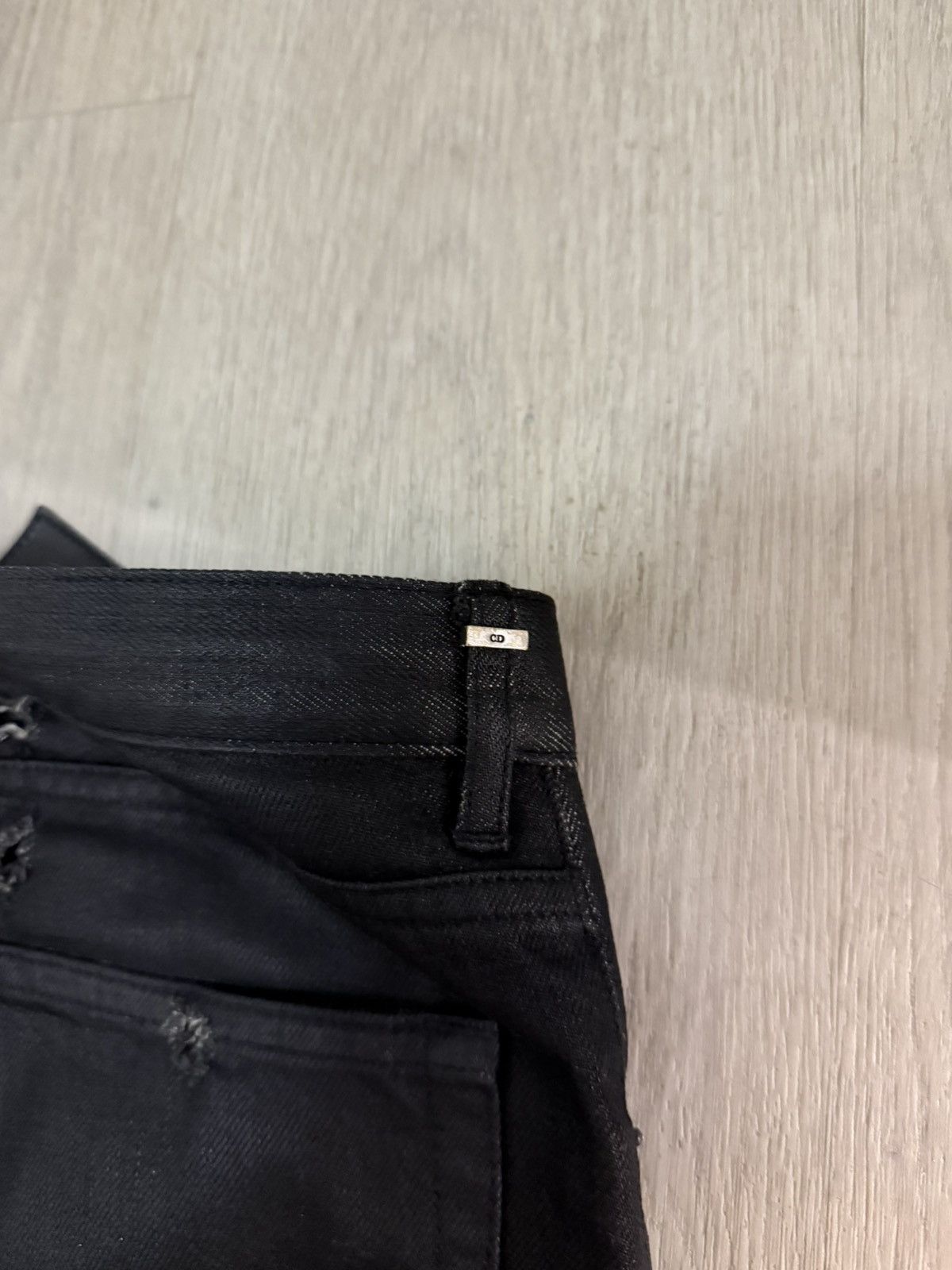 Dior Dior SS04 Hedi Slimane "Strip" Waxed Denim Size US 29 - 7 Thumbnail