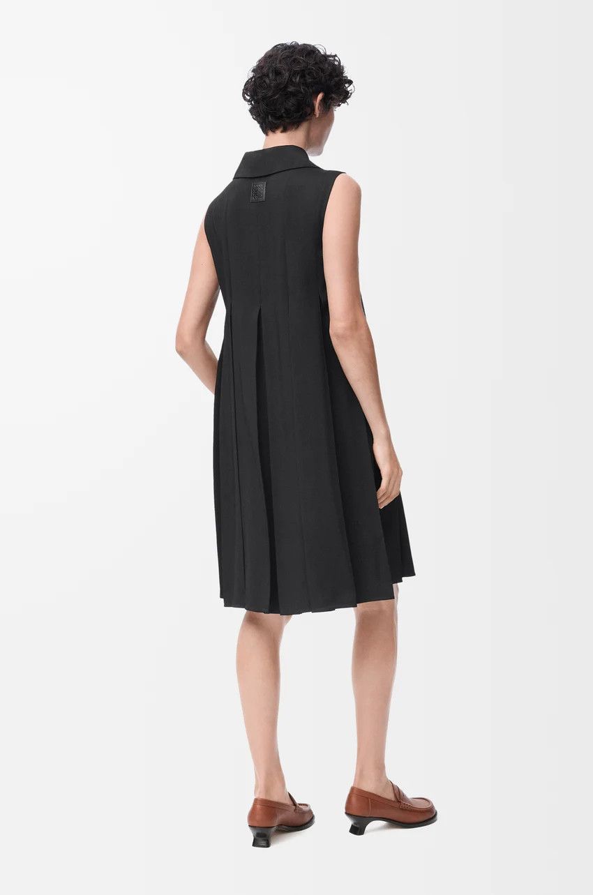 Loewe o1loc1c0525 Trapeze Dress in Black Size M / US 6-8 / IT 42-44 - 3 Thumbnail