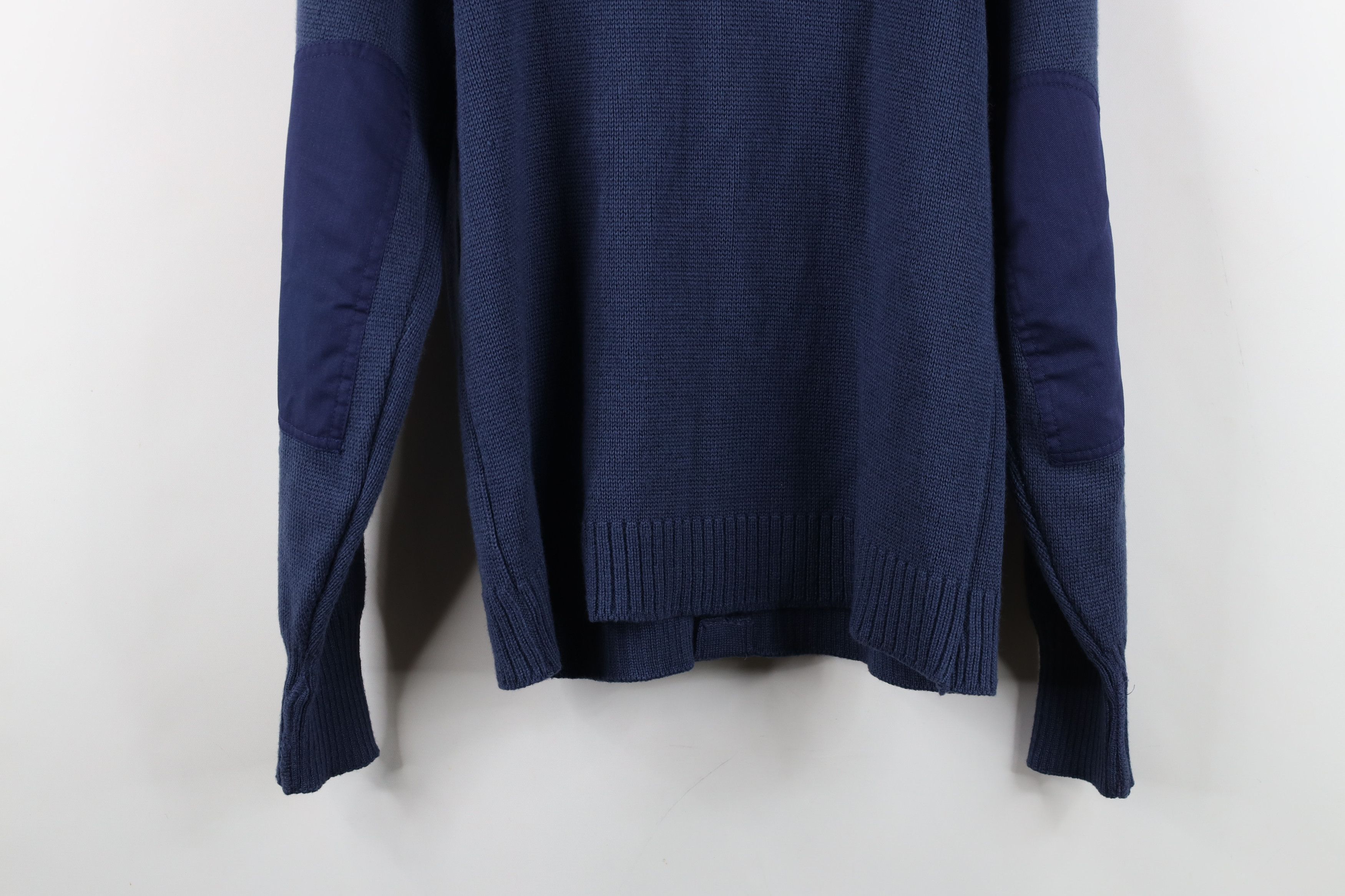 Vintage Vintage 90s Knit Military Commando Cardigan Sweater Blue USA Size US S / EU 44-46 / 1 - 14 Thumbnail