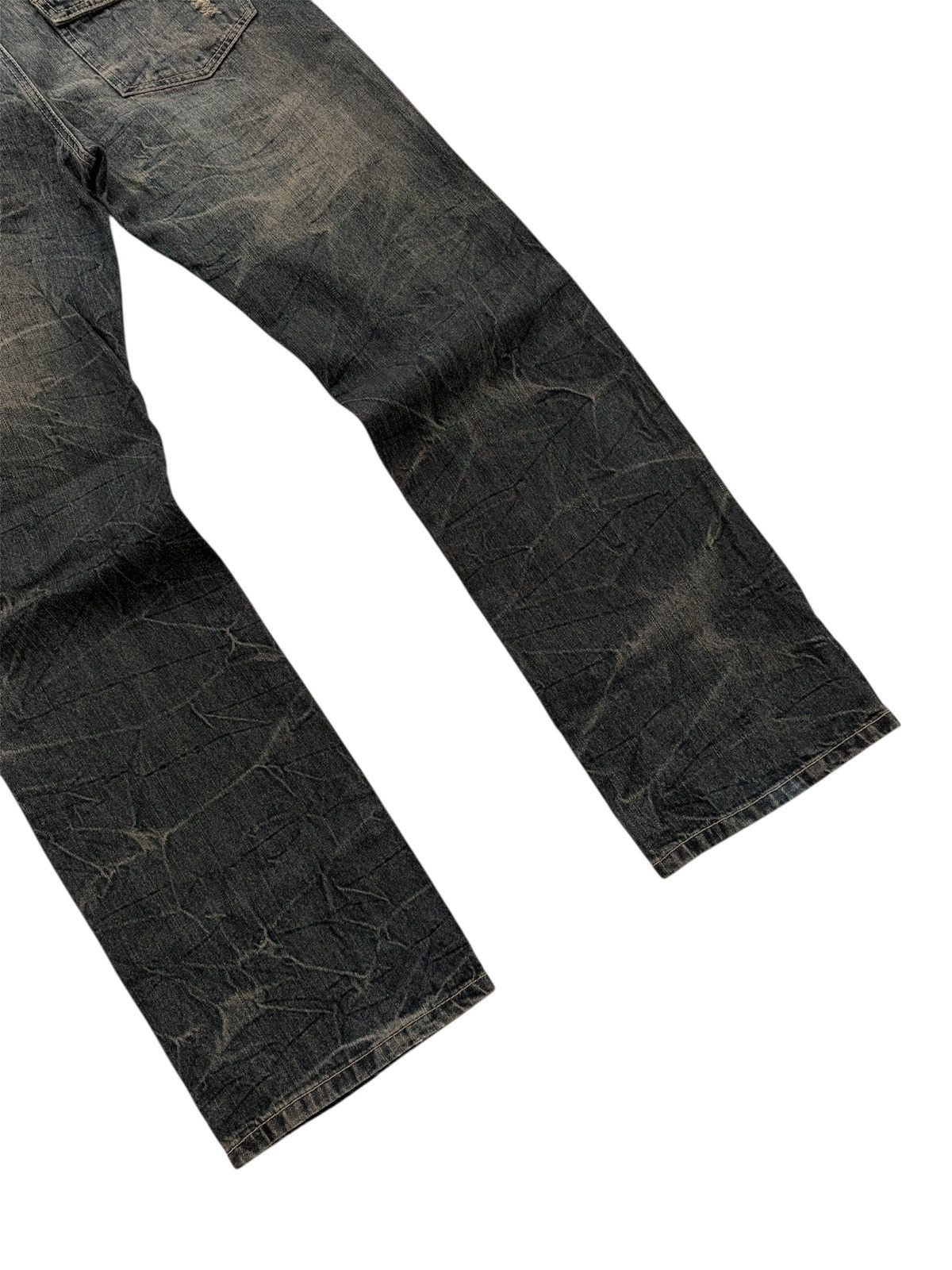 If Six Was Nine BACK & BORIN FLARE DISTRESSED STYLE JEANS Size US 36 / EU 52 - 9 Thumbnail