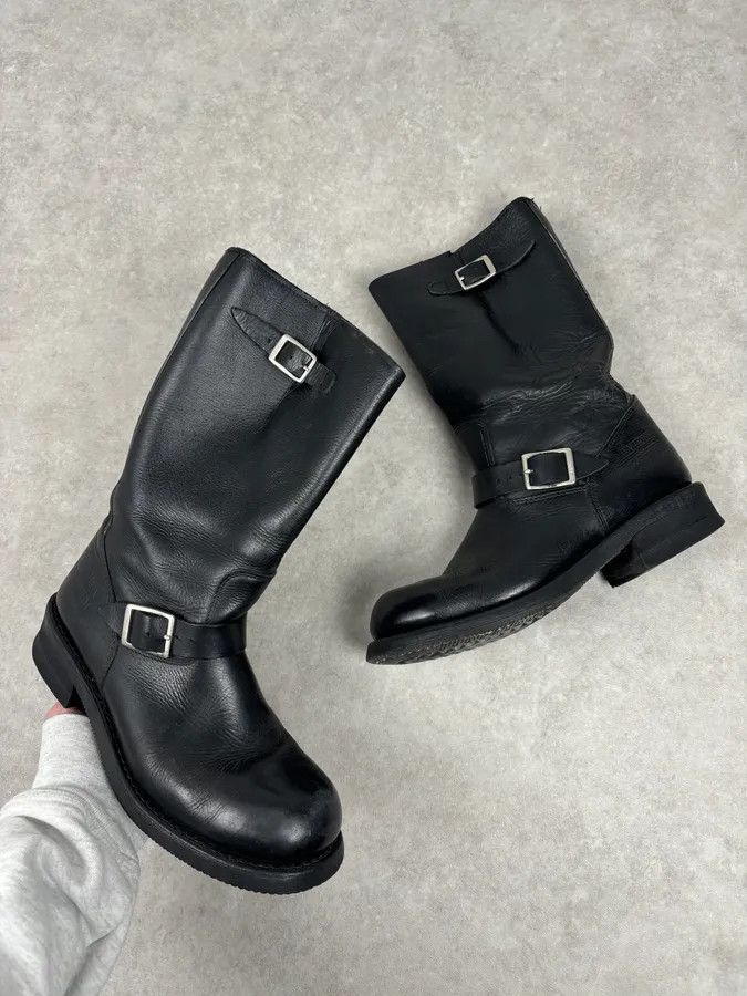 Avirex Avirex Black Leather Engineer Boots Size US 10 / EU 43 - 1 Thumbnail