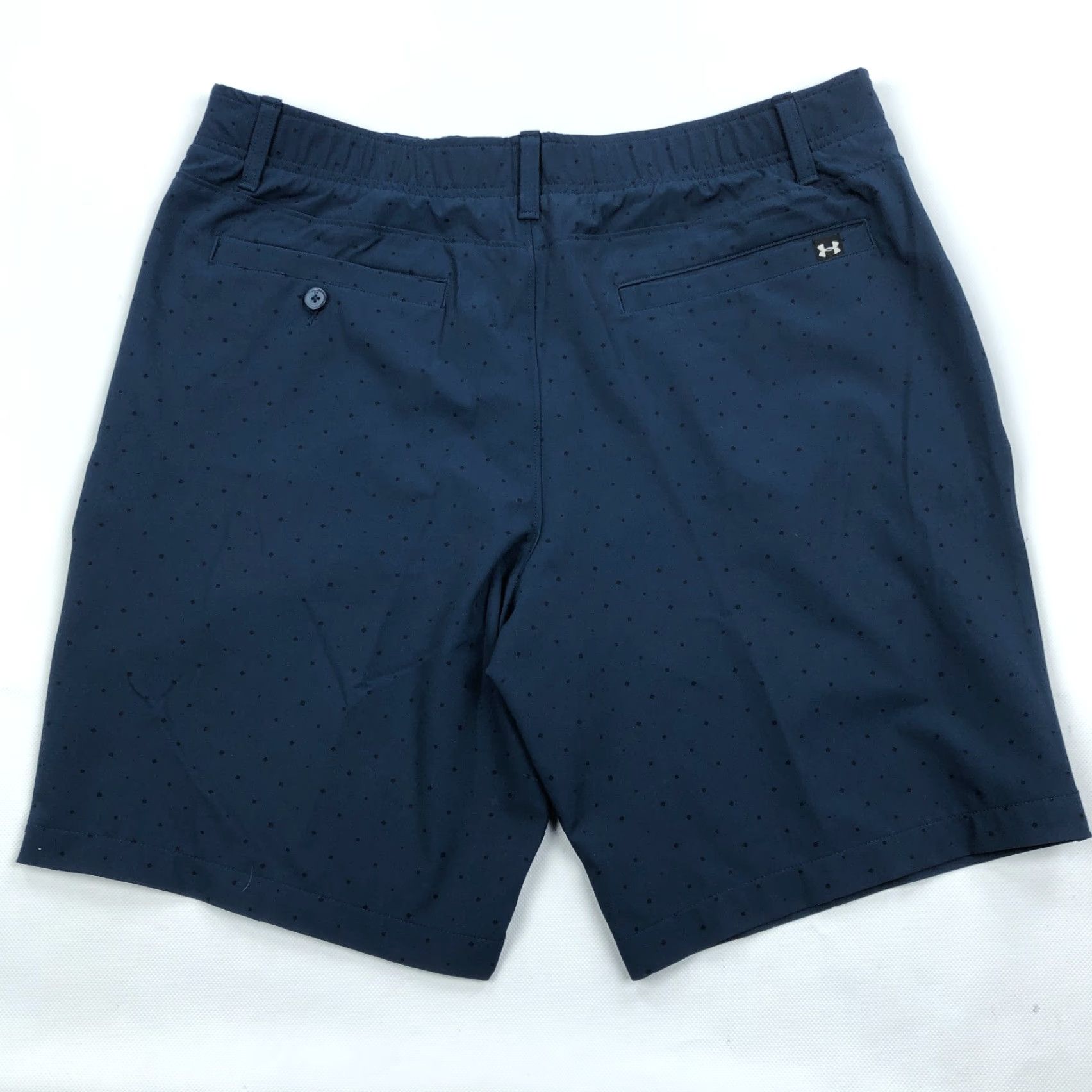 Under Armour Under Armour Mens Shorts 36 UA Geo Print Drive Performance Golf Chino Casual Summer Blue Size US 36 / EU 52 - 3 Thumbnail