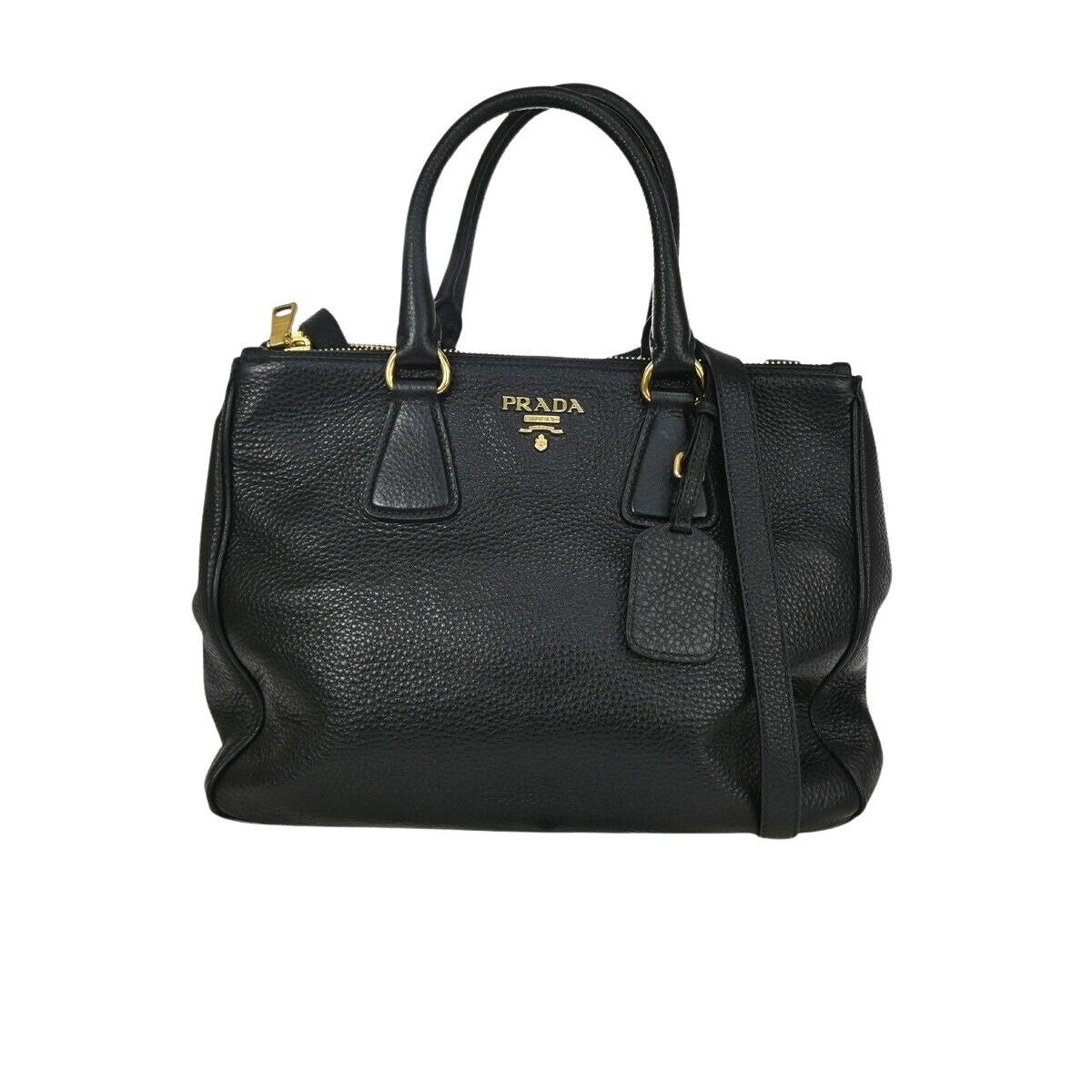image of Prada Vitello Handbag in Black, Women's