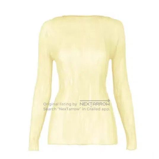 Issey Miyake Issey Miyake Wicker Crew Neck Sheer Top Size M / US 6-8 / IT 42-44 - 1 Thumbnail