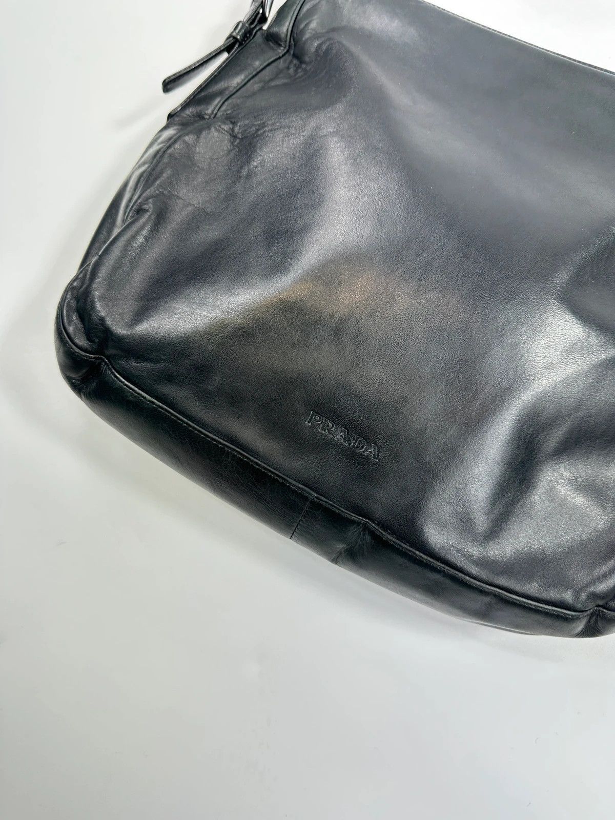 Prada Prada Milano SS99 Black Leather Chains Straps ShoulderBag Size ONE SIZE - 2 Thumbnail