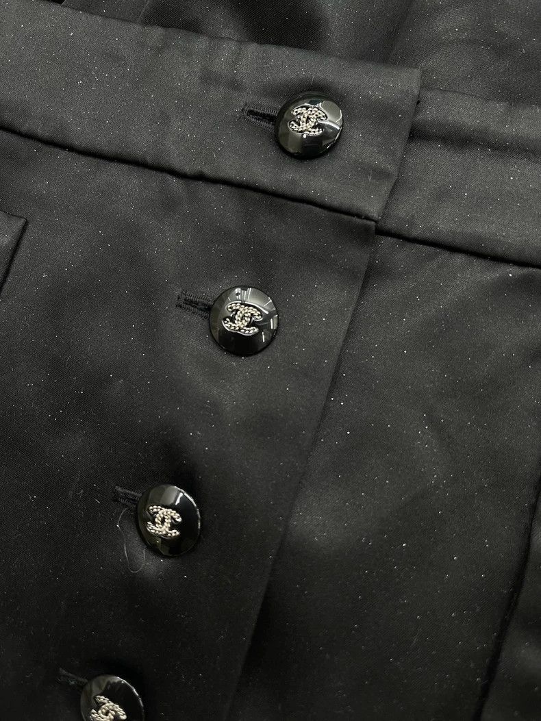Chanel Chanel Black pleated skirt Size 25" / US 0 / IT 36 - 3 Thumbnail