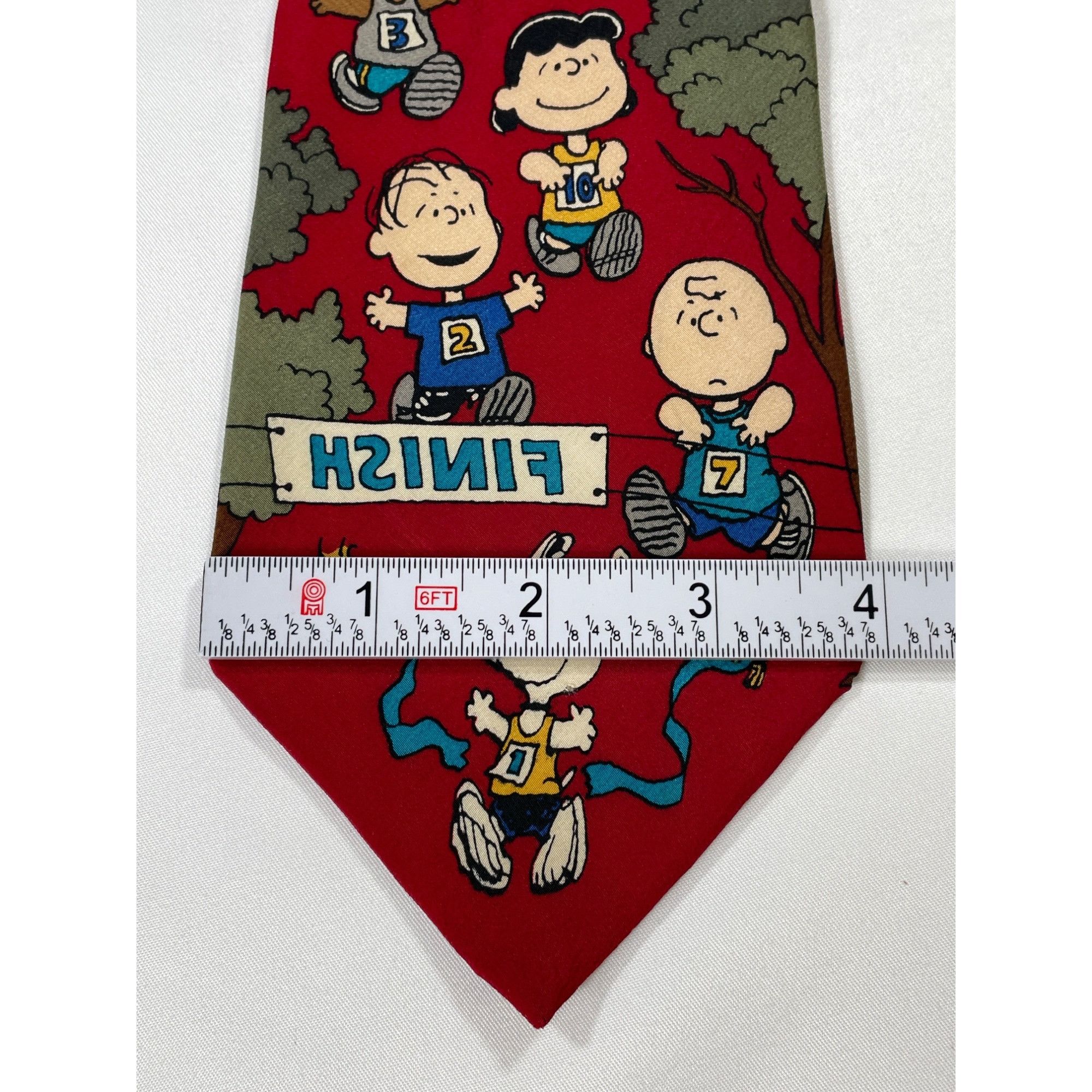 Peanuts Peanuts Cartoon Red Mens Silk Tie SKU 7637 Size ONE SIZE - 6 Thumbnail