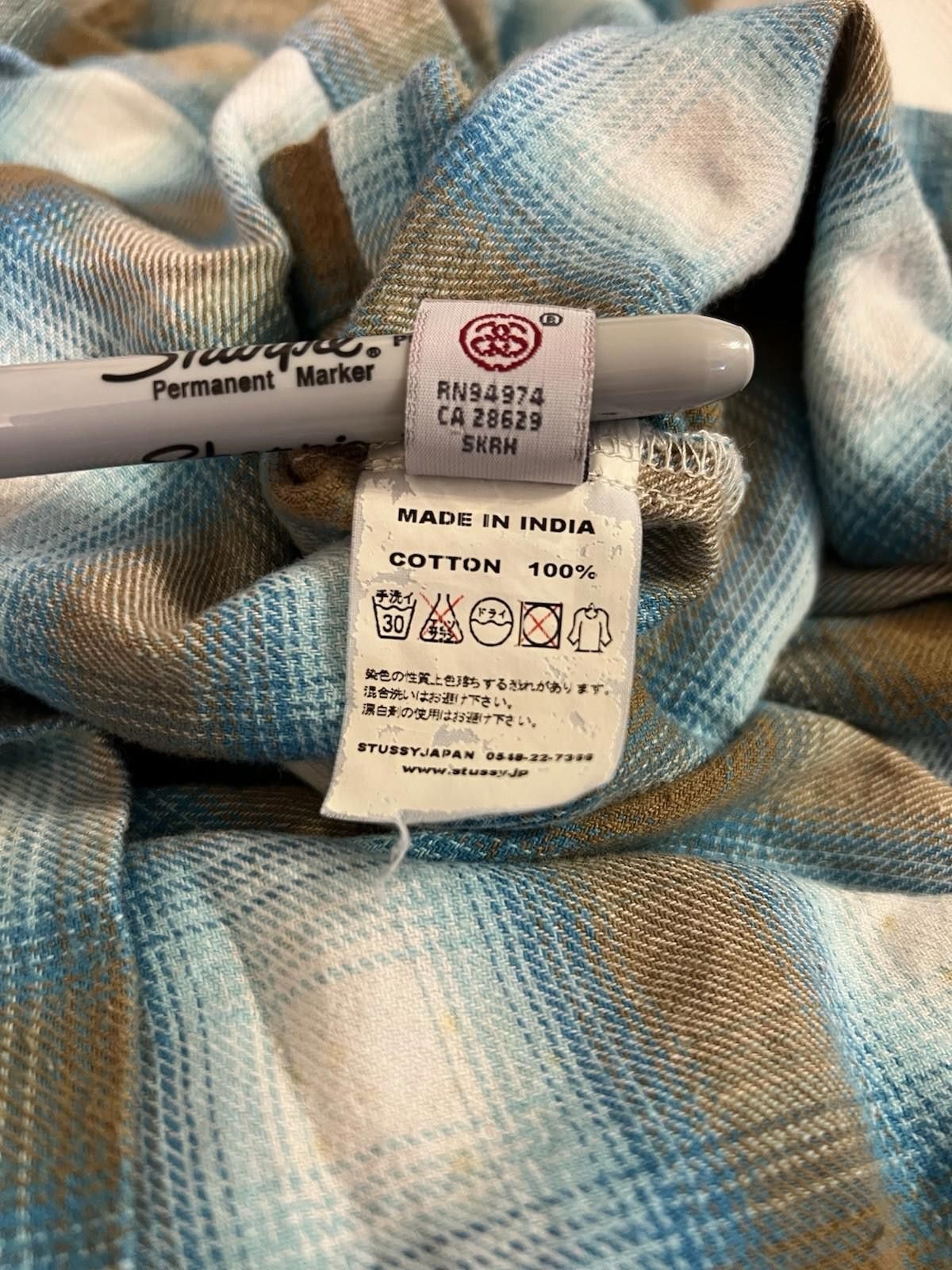 Stussy Vintage Stussy Button Down Plaid Flannel Shirt Medium Size US L / EU 52-54 / 3 - 7 Thumbnail