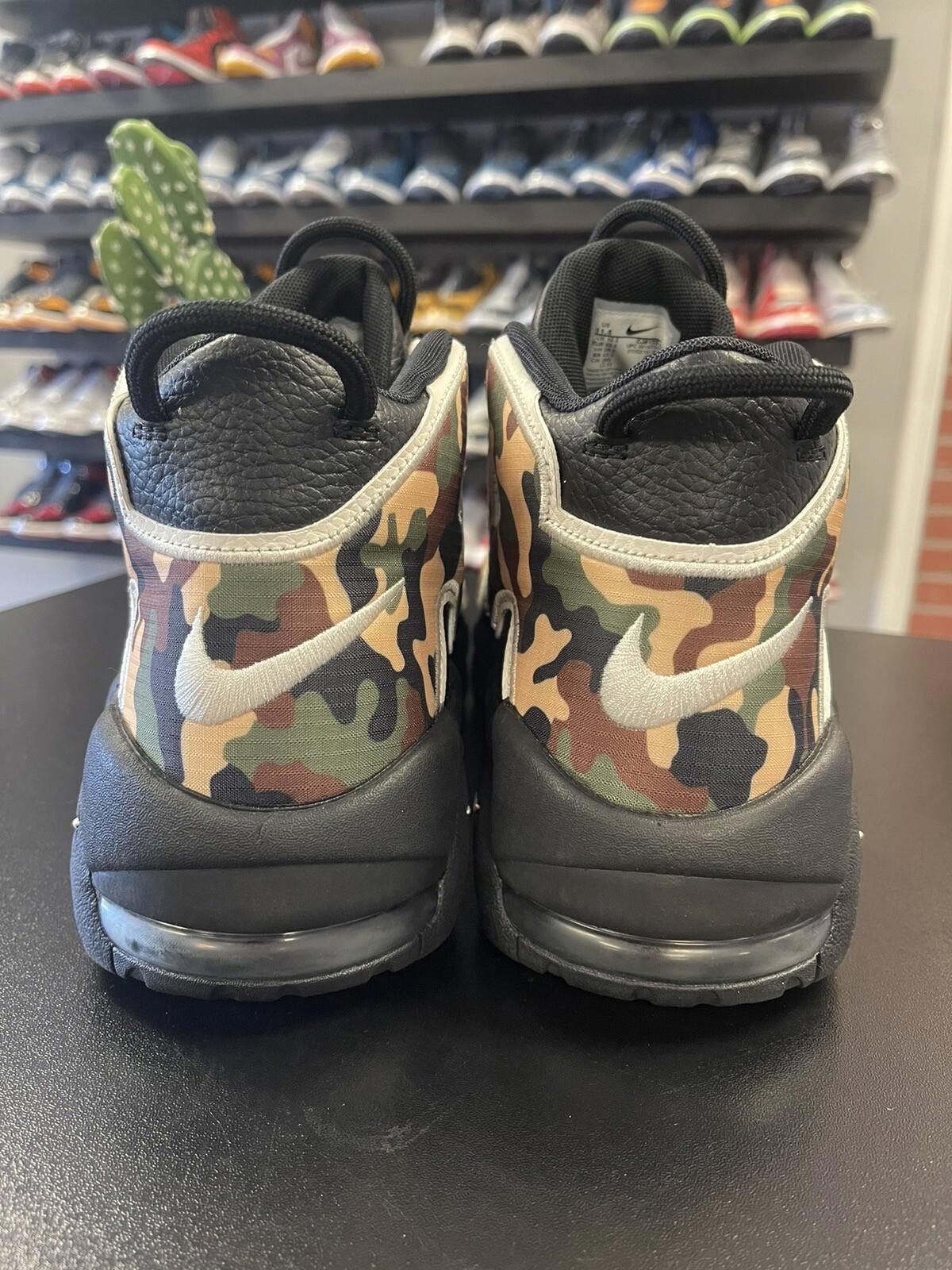 Nike Size 11.5 - Nike Air More Uptempo Camo CJ6122-001 Pippen Size US 11.5 / EU 44-45 - 4 Thumbnail