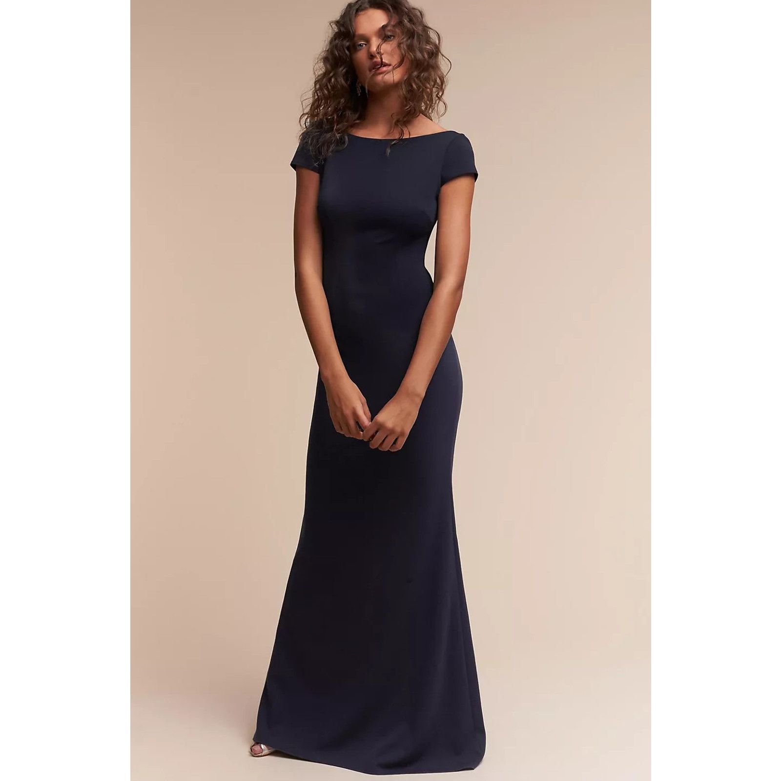 image of New Anthropologie Bhldn Madison Dress By Katie May $280 Size 0 in Blue, Women's