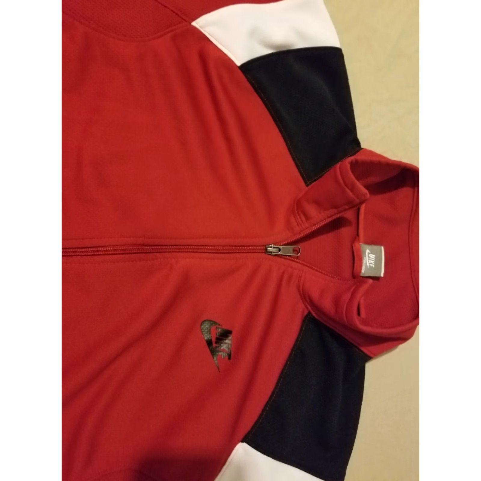 Nike VINTAGE? Nike Jacket Mens 2XL Red Athletic Track Jacket 100% Polyester Sports Activewear Mens Size US XXL / EU 58 / 5 - 2 Thumbnail