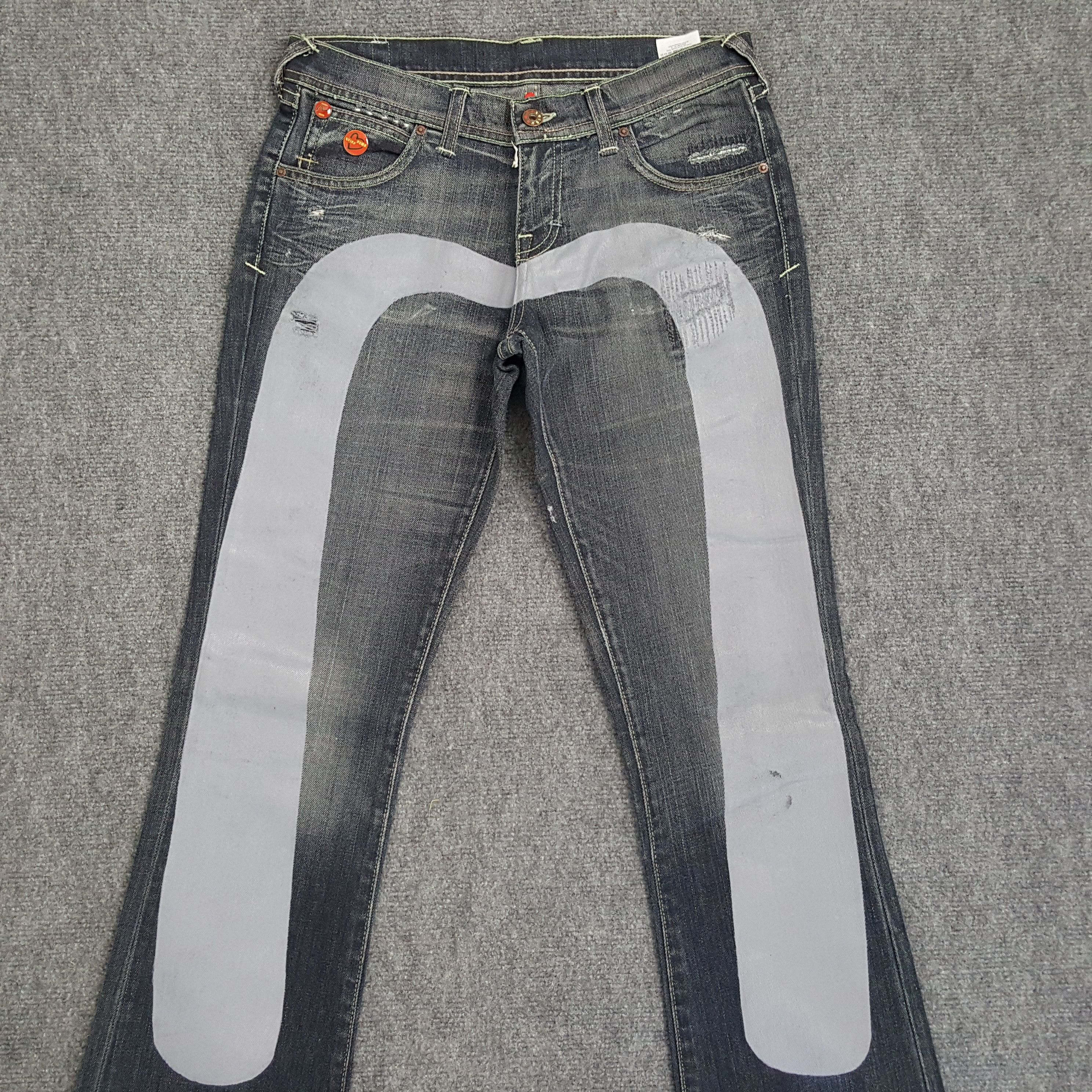 Evisu Evisu X Puma Japanese Brand Daicock Custom Jeans Size 30" / US 8 / IT 44 - 5 Thumbnail
