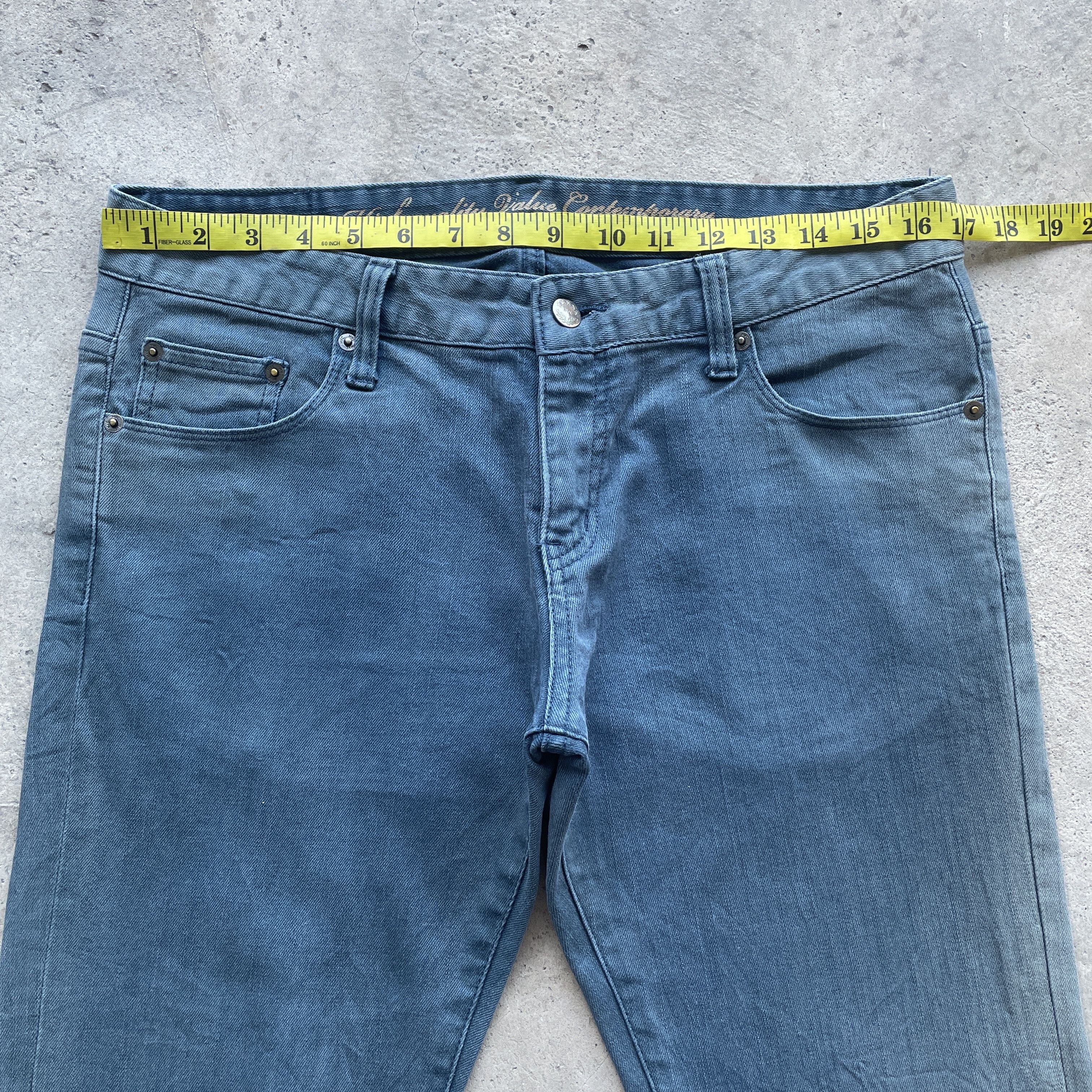 Faded Glory × Japanese Brand VINTAGE HVC DENIM PANTS JEANS FADED W34x33 Size US 34 / EU 50 - 5 Thumbnail