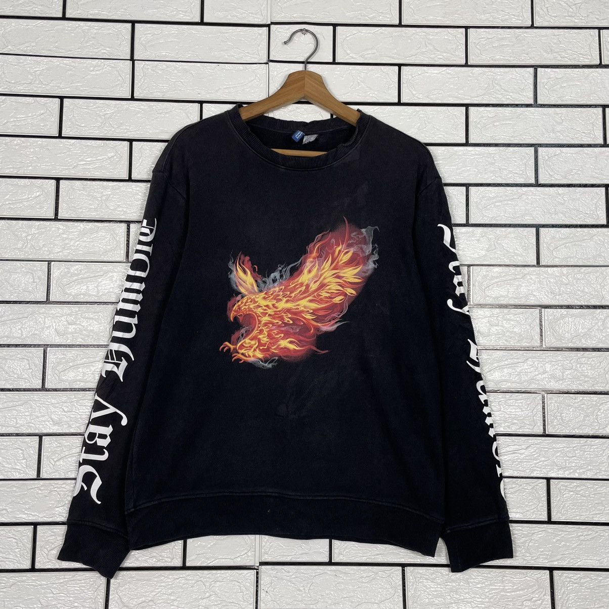 Japanese Brand Corpus Et Mente Fire Eagle Crewneck Sweatshirt Size US S / EU 44-46 / 1 - 1 Thumbnail