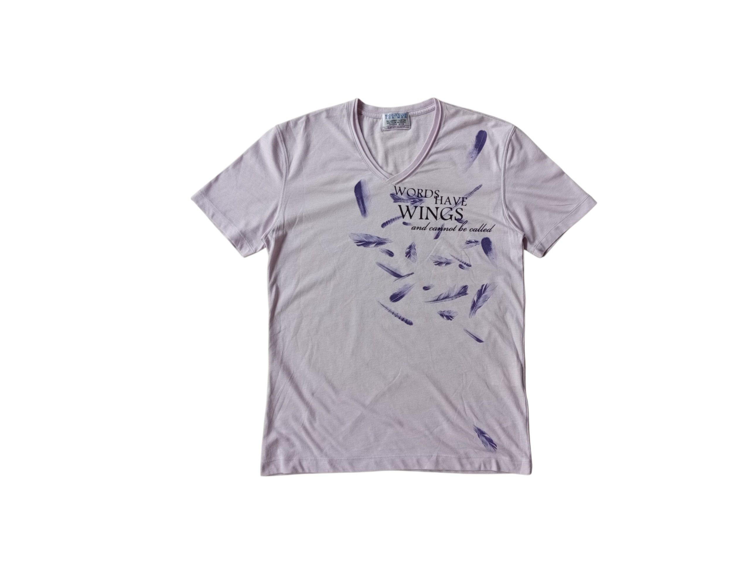 Nicole Club NCFM wings poem tshirt Size US S / EU 44-46 / 1 - 1 Thumbnail