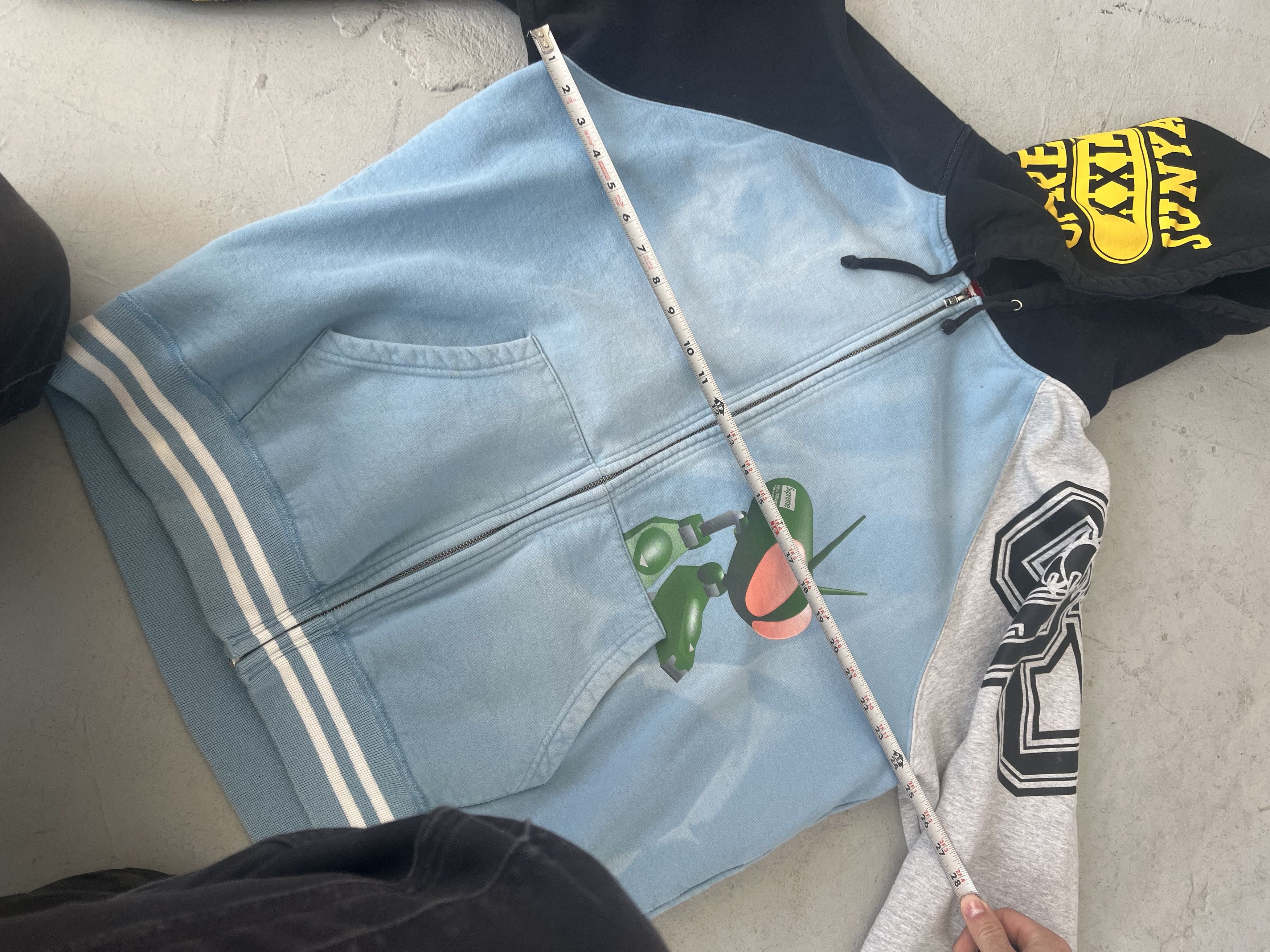 Junya Watanabe × Supreme Color block print zip up hoodie Size US XL / EU 56 / 4 - 6 Thumbnail