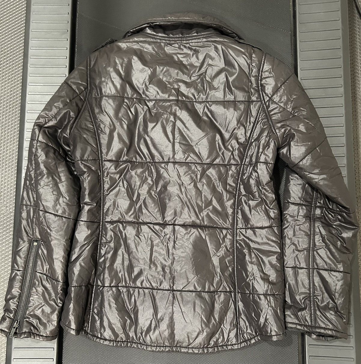 Hysteric Glamour Archive hysteric glamor asymmetrical puffer jacket biker Size S / US 4 / IT 40 - 5 Thumbnail