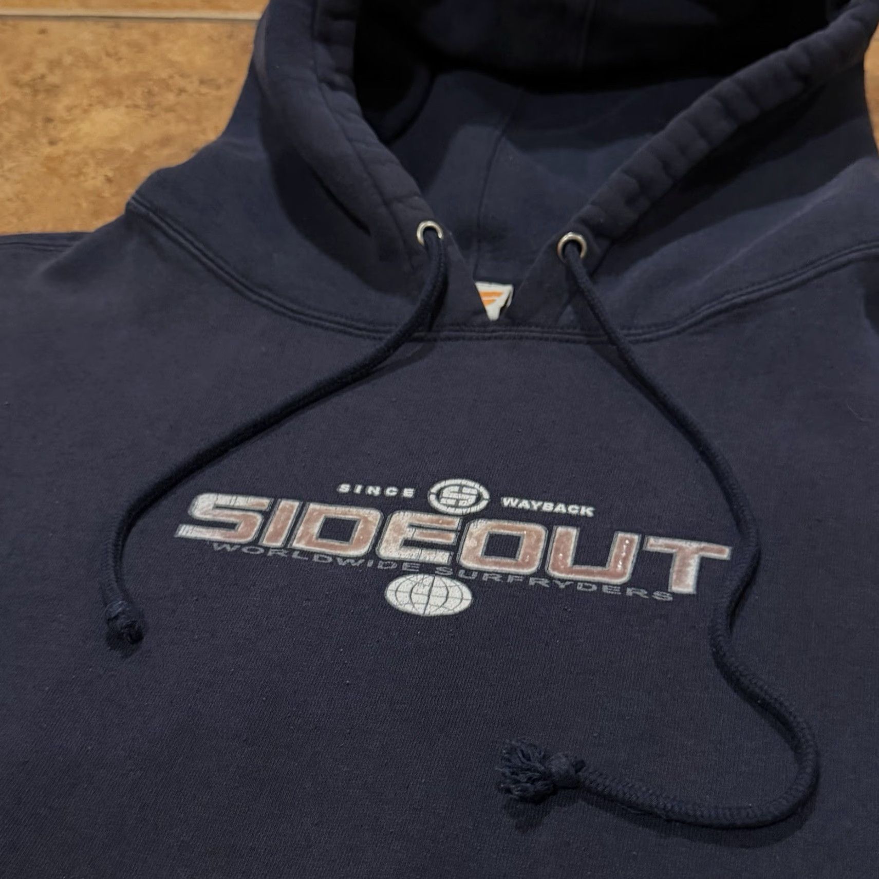 Sideout VTG Sideout Hoodie Sweatshirt Y2K Skater Surf Navy Blue Men’s XL Faded Rare Size US XL / EU 56 / 4 - 5 Thumbnail