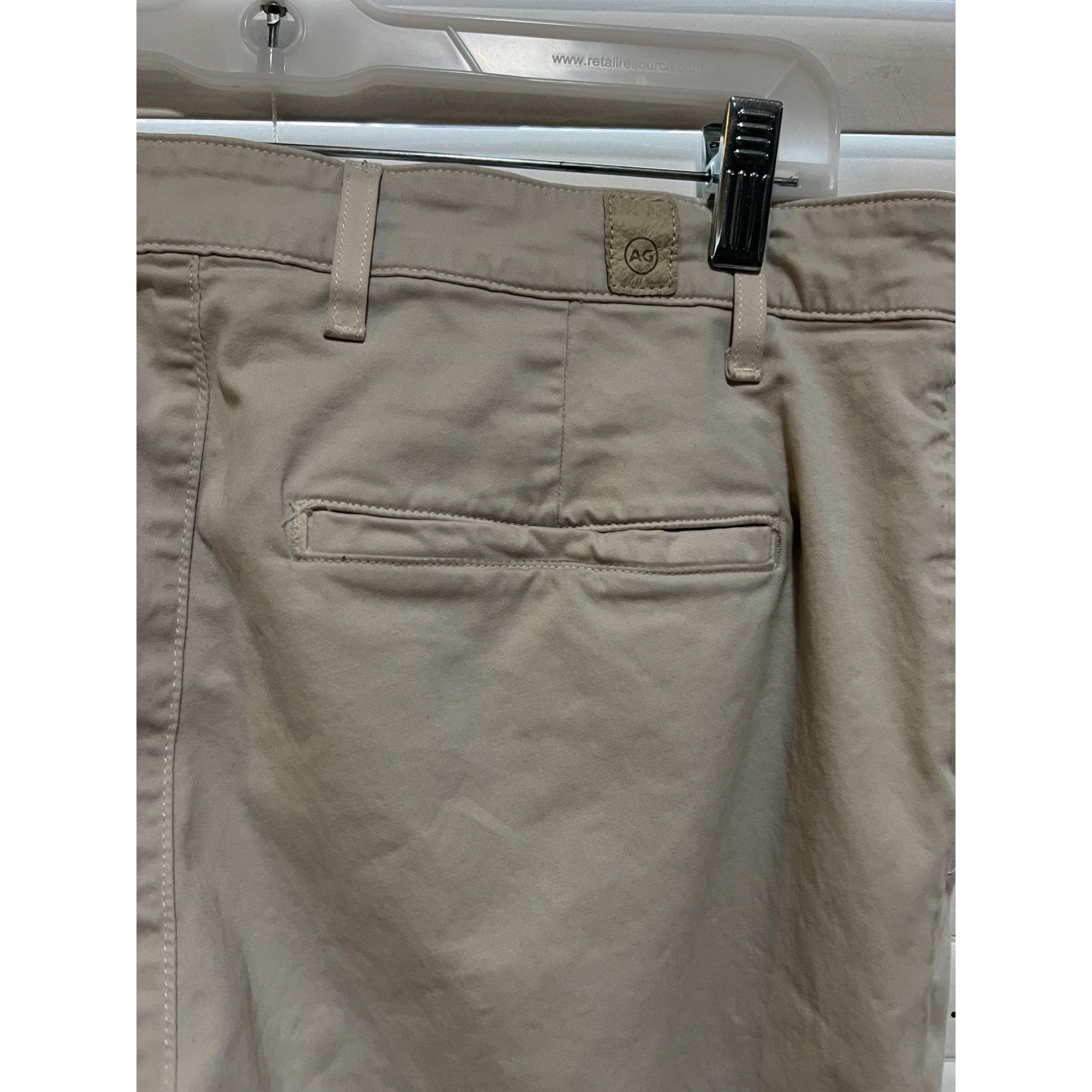 AG Adriano Goldschmied Adriano Goldschmied Lux Khaki Chinos - Size 33x27 Size US 33 - 4 Thumbnail