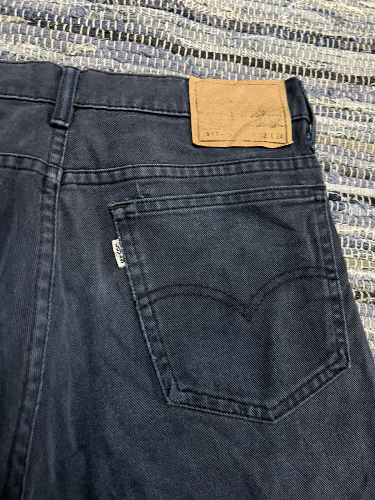 Levi's Vintage Clothing Vintage 1996 Levis 517 White Tab Flare Hem Distressed Jean Size US 32 / EU 48 - 3 Thumbnail