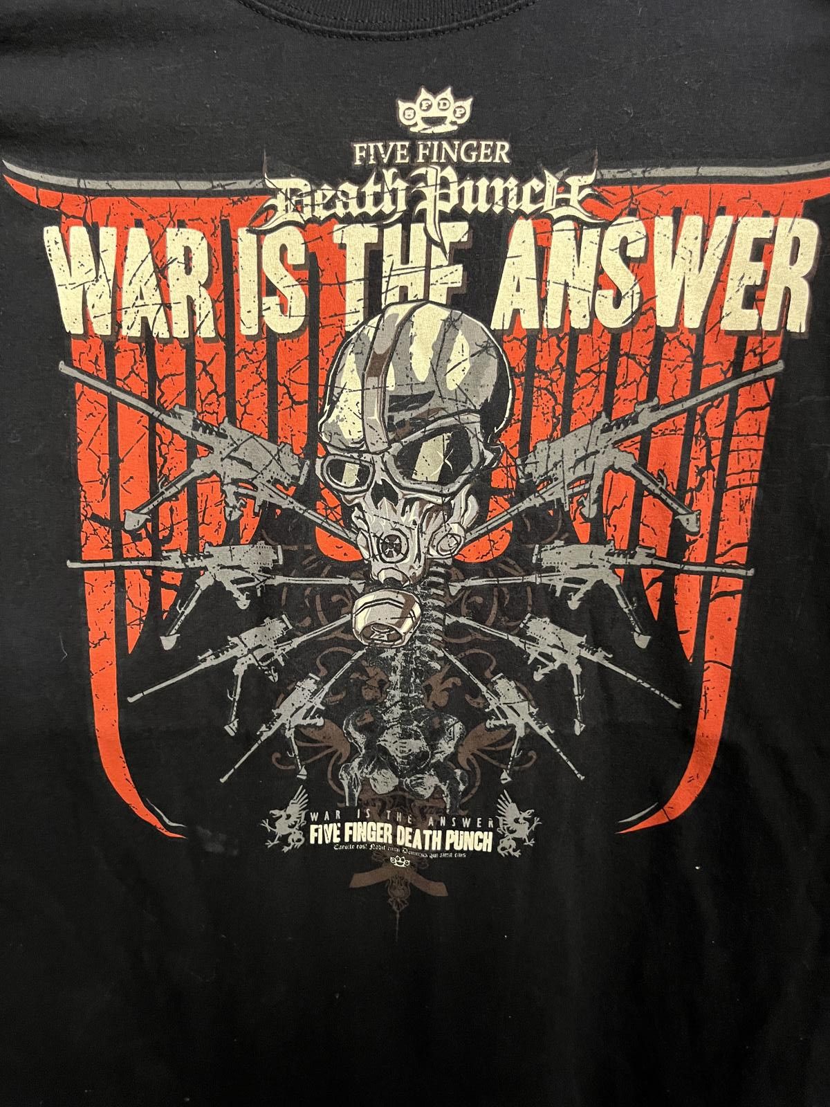 Designer 5FDP T-shirt Five Finger Death Punch 2010 War is the Answer Size US XXL / EU 58 / 5 - 4 Thumbnail