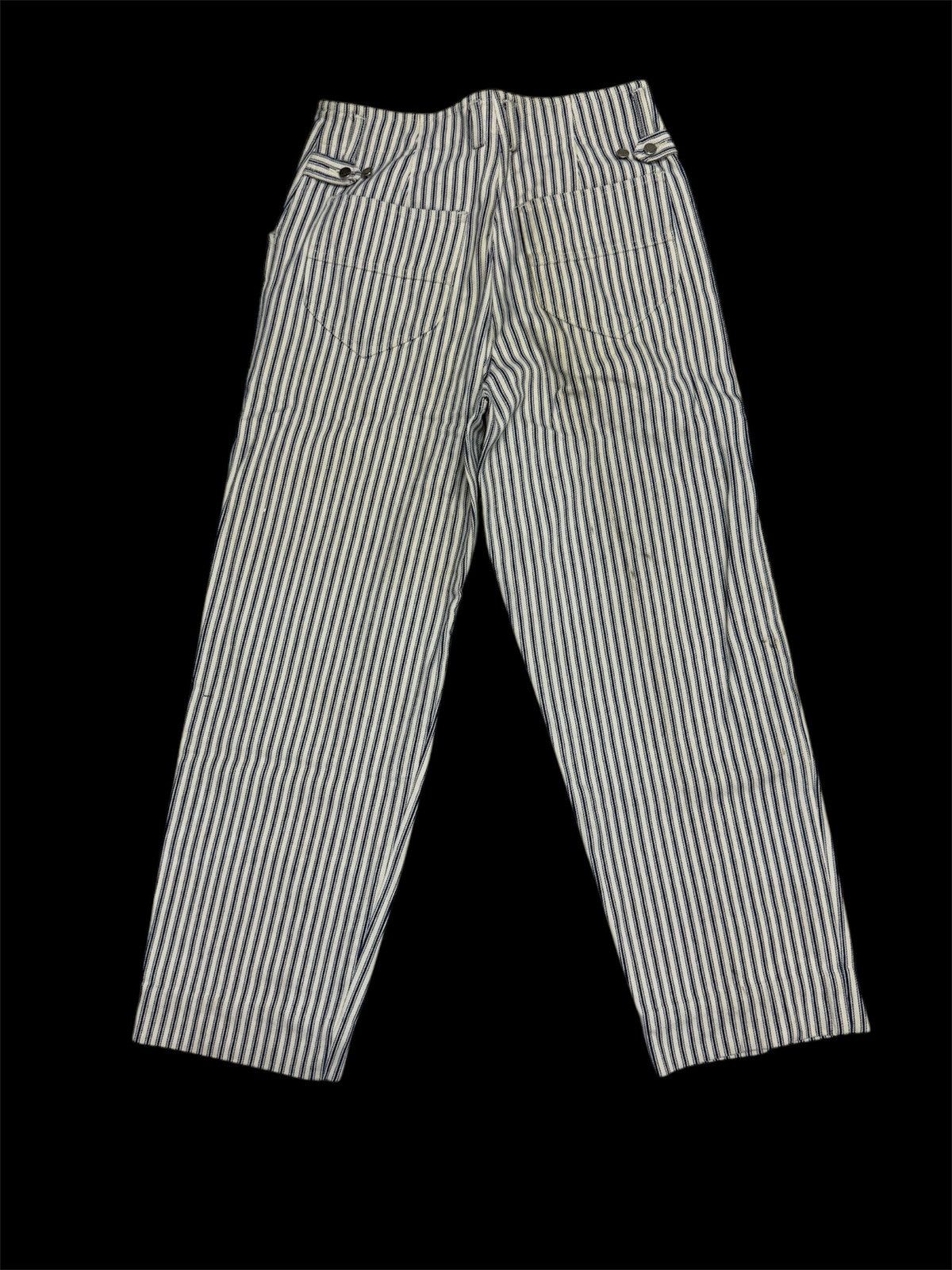 Vintage STRIPE PANTS WORK WEAR BY LIZ WEAR MADE IN USA HICKORY STYLE Size US 30 / EU 46 - 6 Thumbnail