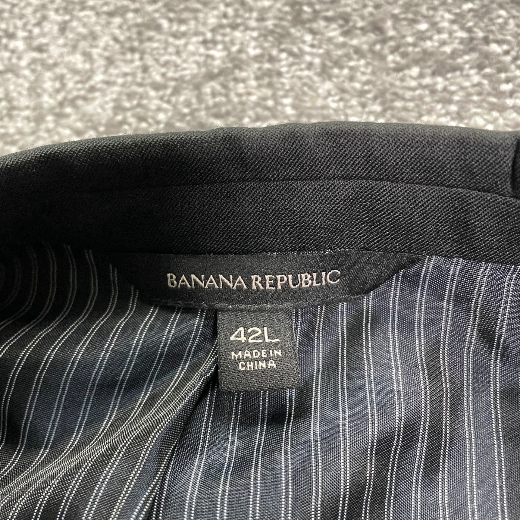 Banana Republic Banana Republic Blazer Mens 42 Long Gray Wool Work Suit Size 42R - 6 Thumbnail