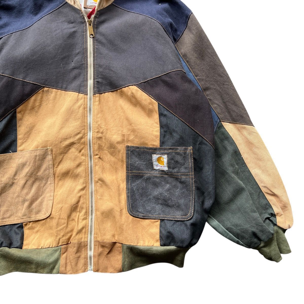 Carhartt Rare Carhartt Remake Rework Patchwork Jacket Size US L / EU 52-54 / 3 - 8 Thumbnail