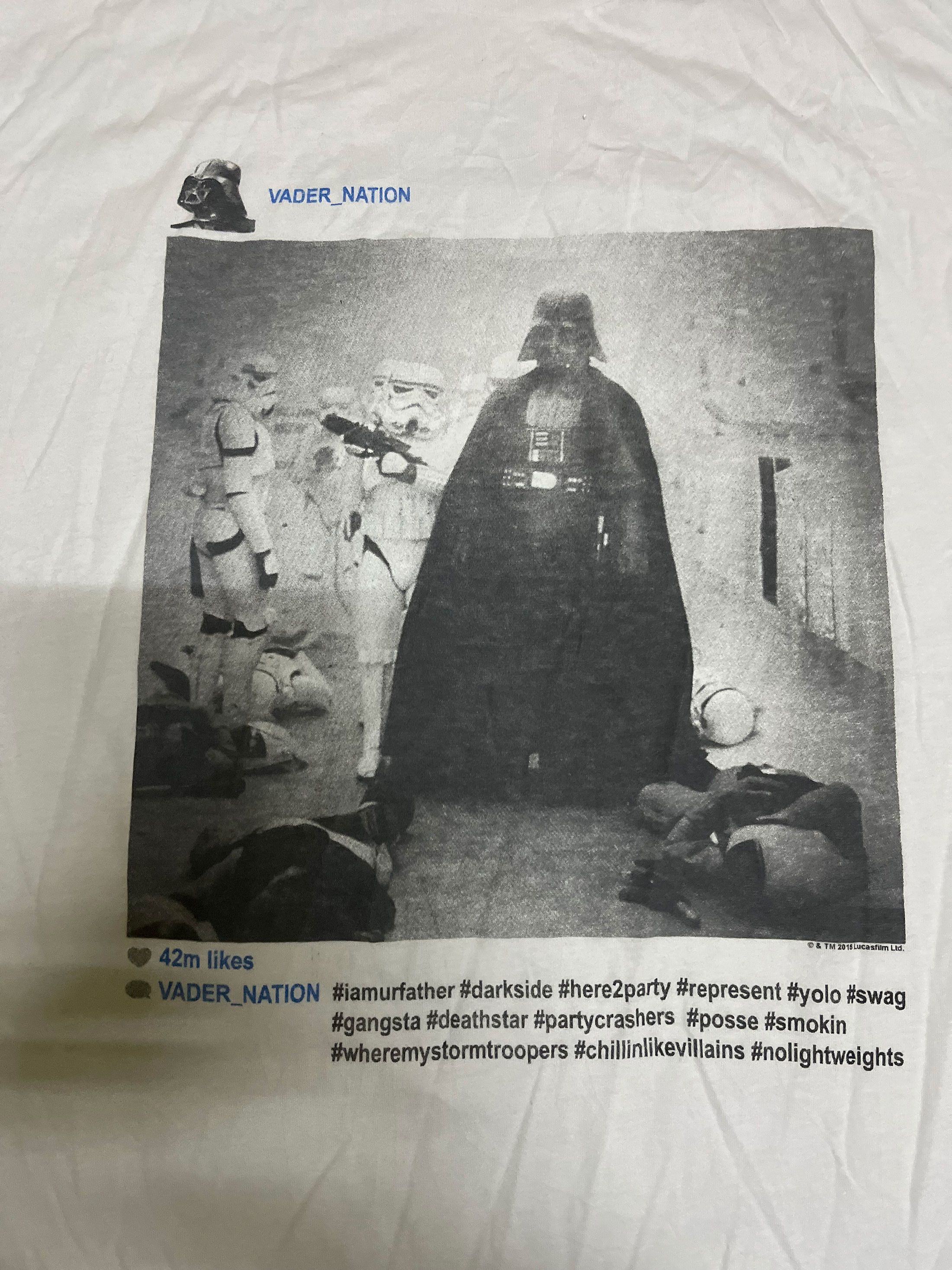 Arts & Science × Sci-Fi Fantasy Lucas Film Darth Vader Star Wars Movie Film Size US L / EU 52-54 / 3 - 3 Thumbnail