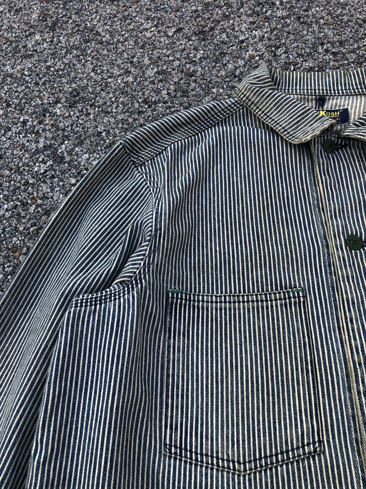 Oshkosh Vintage Oshkosh Chore Jacket Hickory Stripe Wabash Size US L / EU 52-54 / 3 - 7 Thumbnail