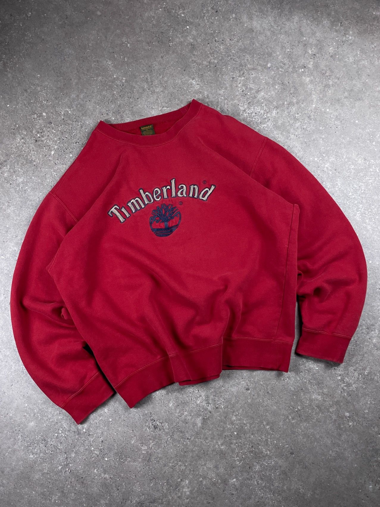 Timberland Vintage Timberland Sweatshirt Crewneck Spellout Big Logo Size US XL / EU 56 / 4 - 1 Thumbnail
