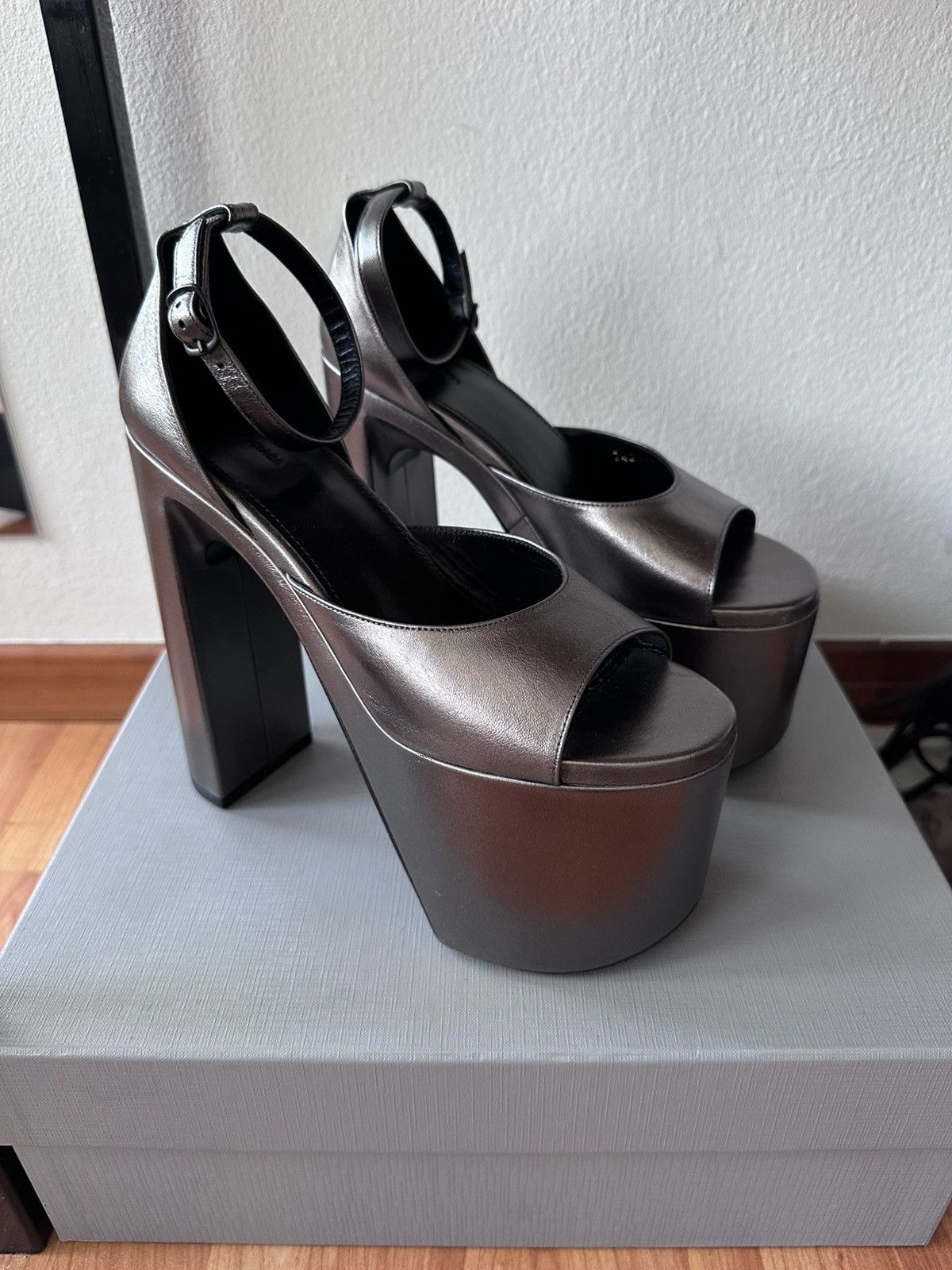 Balenciaga Printed Suede Avenue Sock Pumps | Grailed