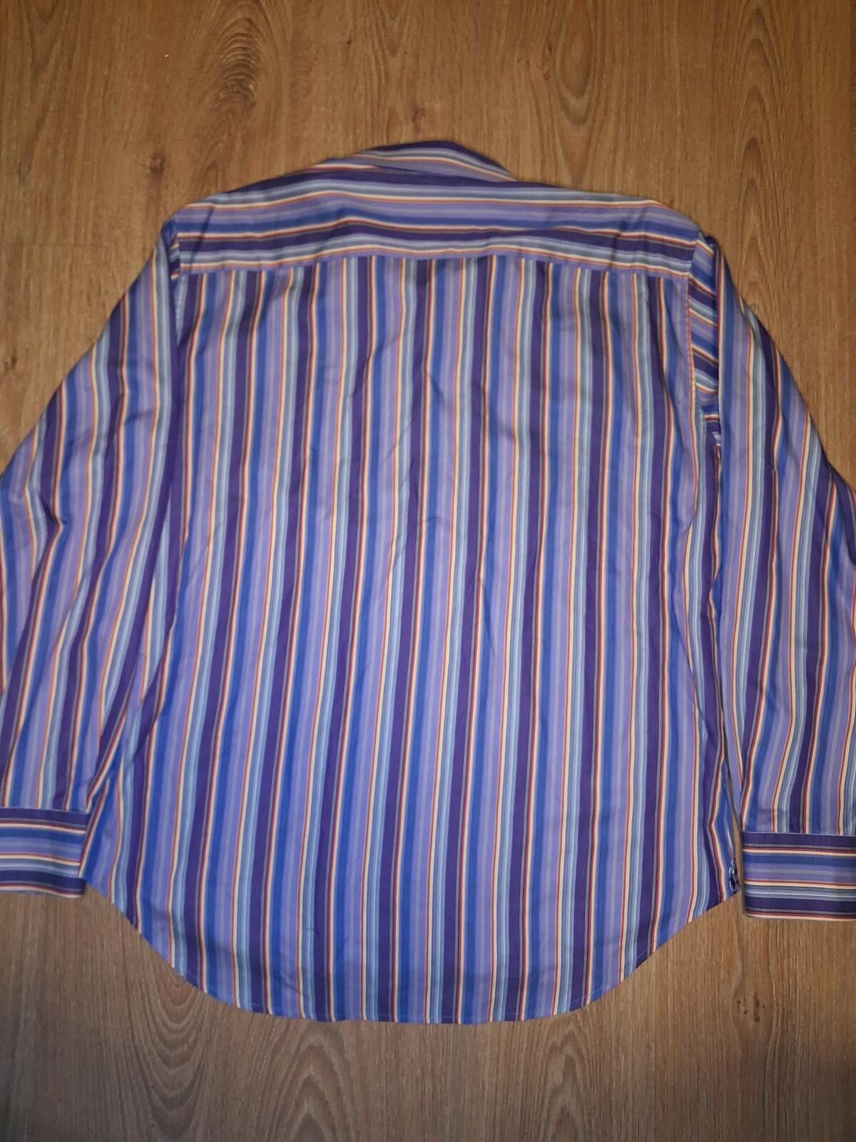 Robert Graham Robert Graham Shirt XL Multicolor Striped Cotton Flip Cuff Size US XL / EU 56 / 4 - 8 Thumbnail