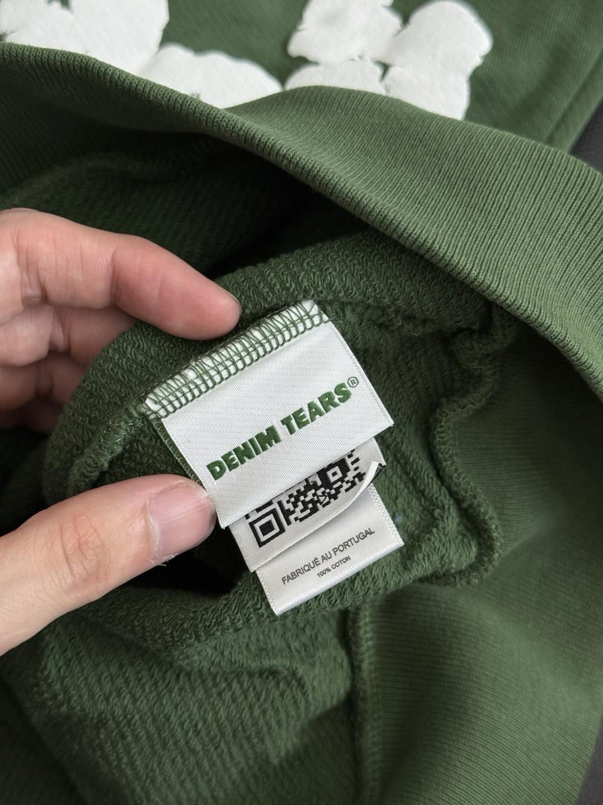 DENIM TEARS Size S - Denim Tears Cotton Wreath Green Zip Up Hoodie 2025 Size US S / EU 44-46 / 1 - 8 Thumbnail