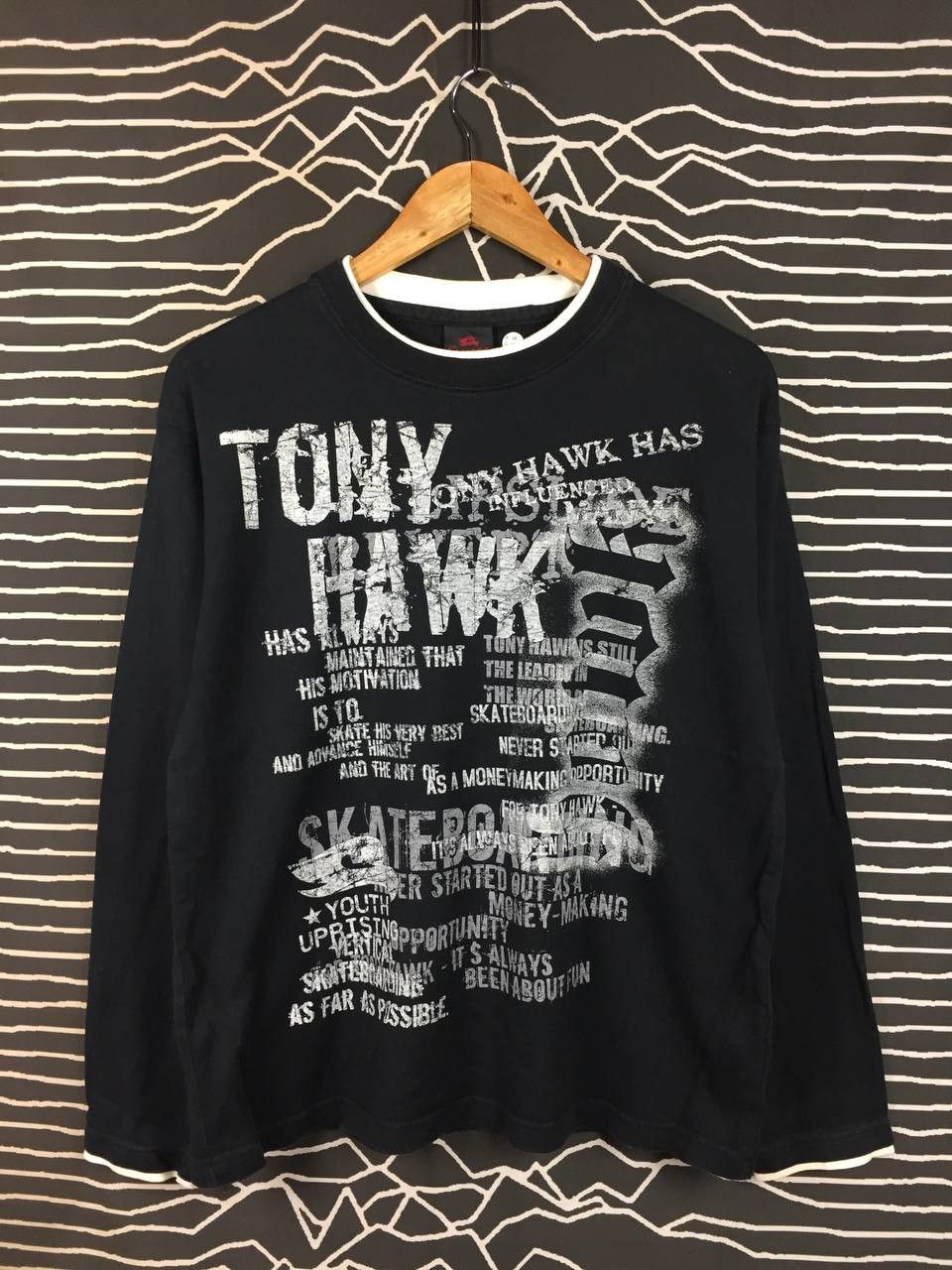 Tony Hawk Vtg Tony Hawk Skateboarding Grunge Aesthetic Long Sleeve Tee Size US M / EU 48-50 / 2 - 1 Thumbnail