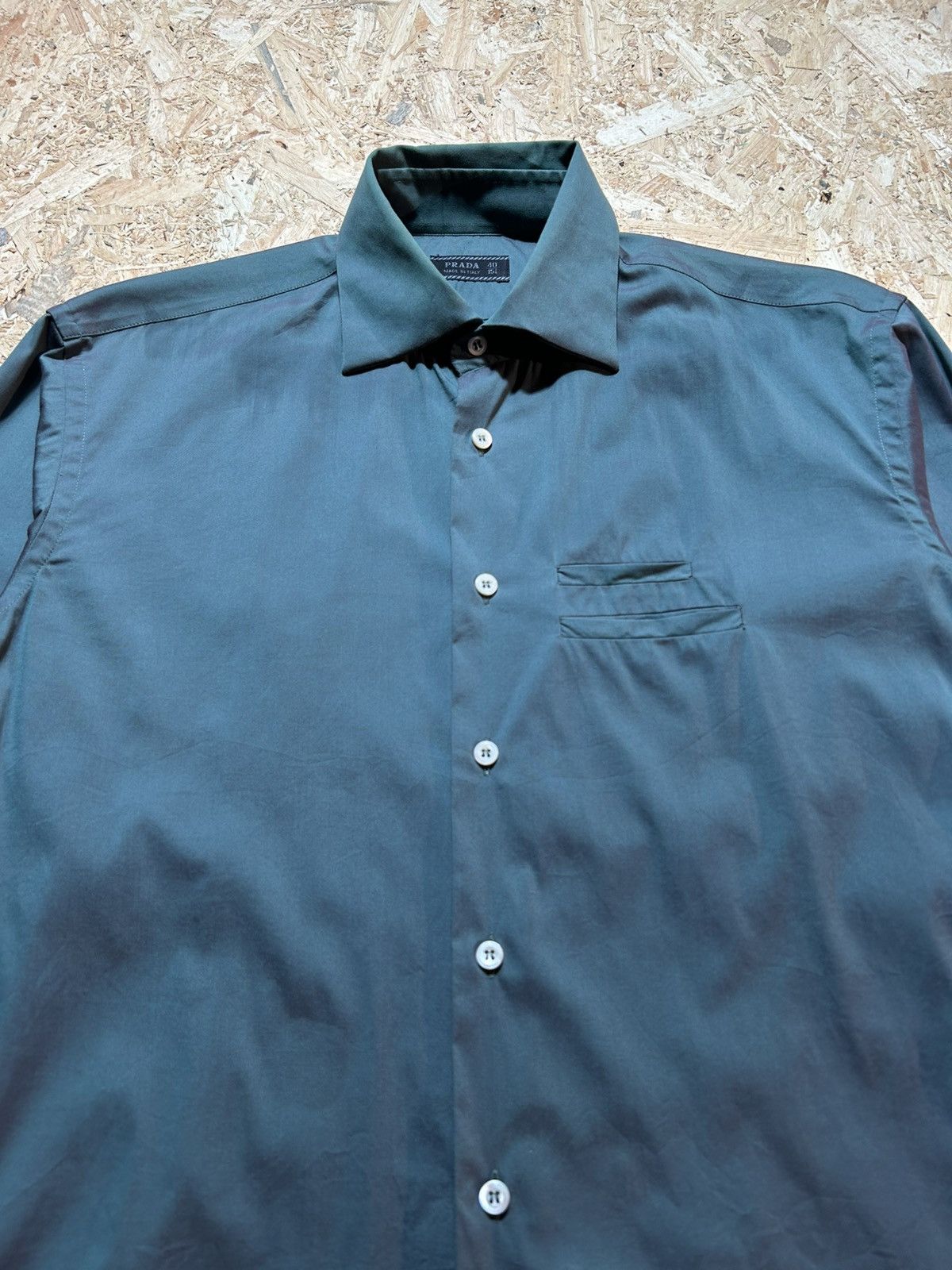 Prada Prada Button Up Long Sleeve Shirt Size US M / EU 48-50 / 2 - 2 Thumbnail