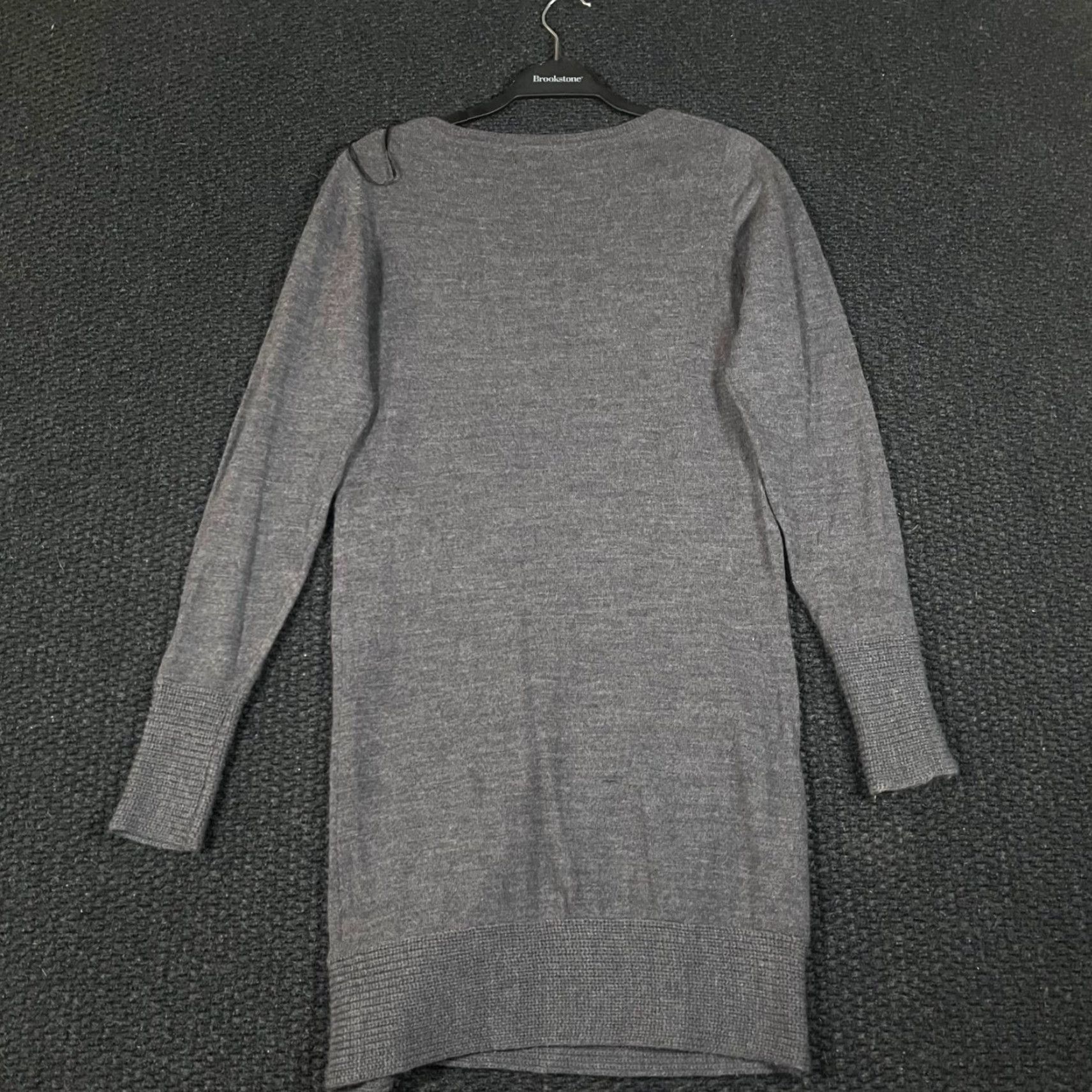 Vintage Brunella Gori Gray 100% Wool Sweater Dress Knit Casual Workwear Long Sleeve Size L Italy Women Size L / US 10 / IT 46 - 5 Thumbnail