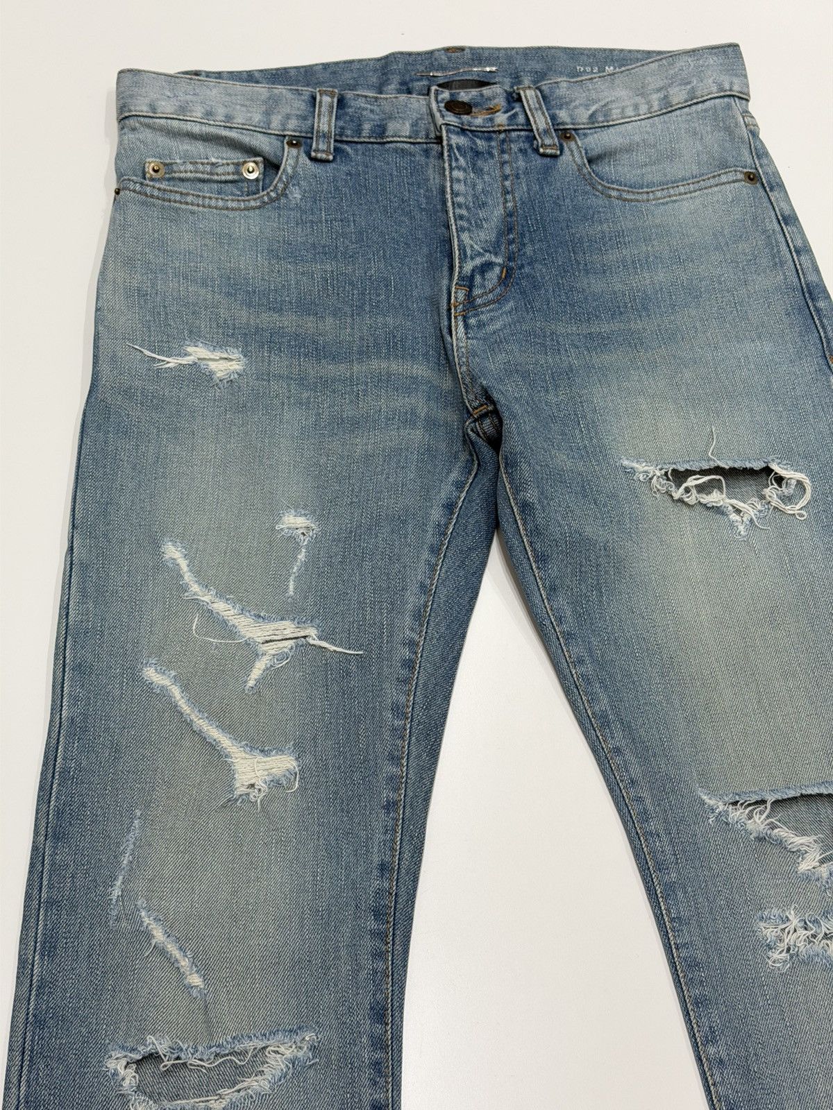 Saint Laurent Paris SAINT LAURENT Hedi Slimane 2016 Crash Skinny Jeans Nettspend Size US 28 / EU 44 - 9 Thumbnail