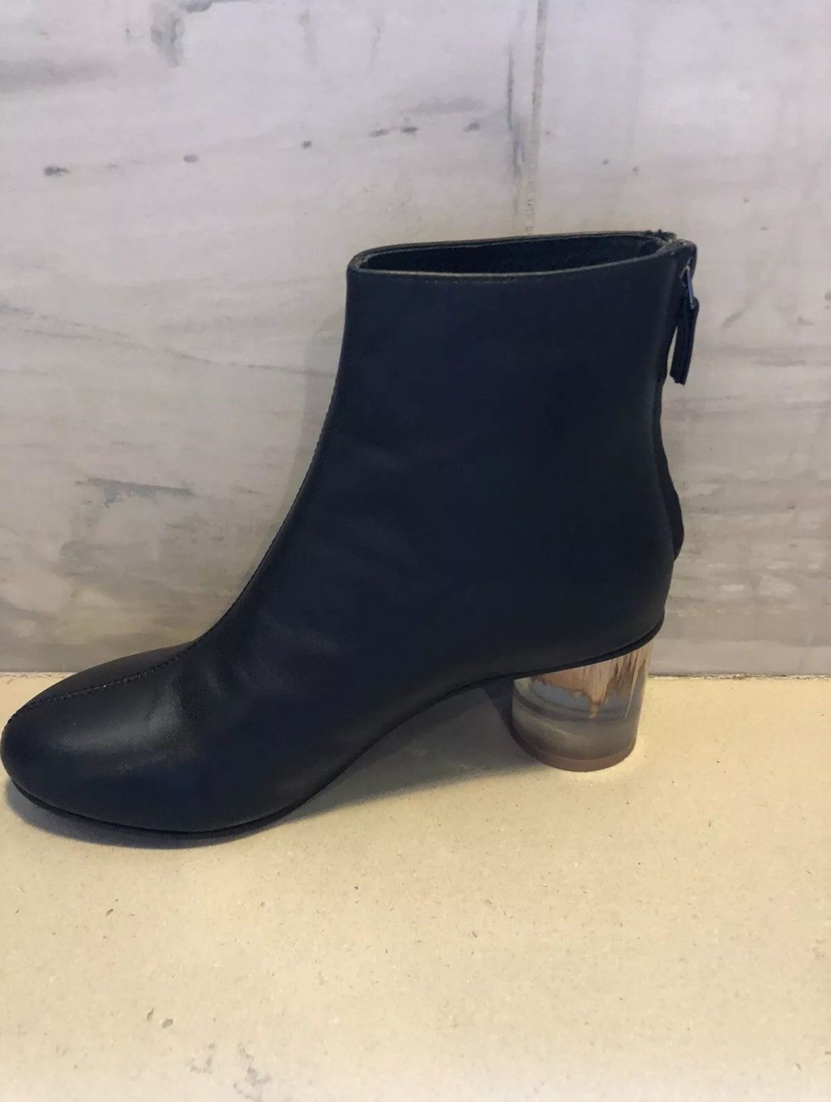 Yohji Yamamoto Y's By Yohji Yamamoto Lucite Heel Ankle Boots Size US 6.5 / IT 36.5 - 4 Thumbnail