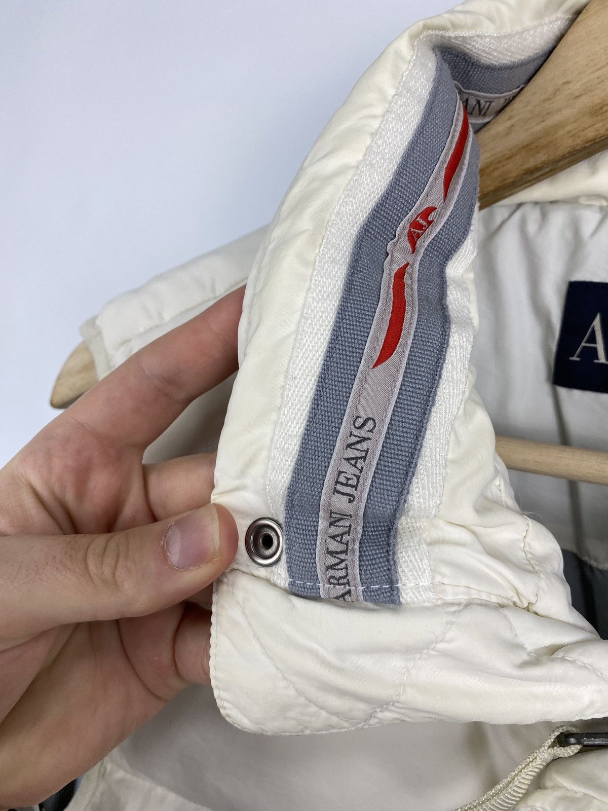 Armani 🇺🇸 Vintage 90s Armani Jeans Rare Puffer Vest Retro Hype Size US M / EU 48-50 / 2 - 6 Thumbnail