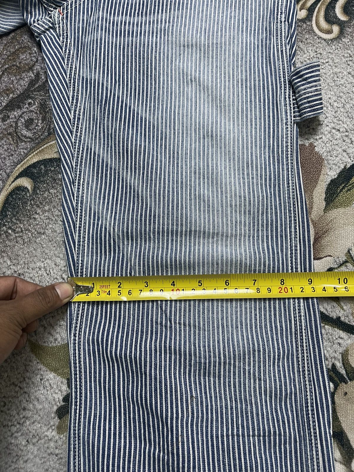 Japanese Brand × Johnbull Vintage John Bull Carpenter Stripe Denim Pant Size US 30 / EU 46 - 12 Thumbnail