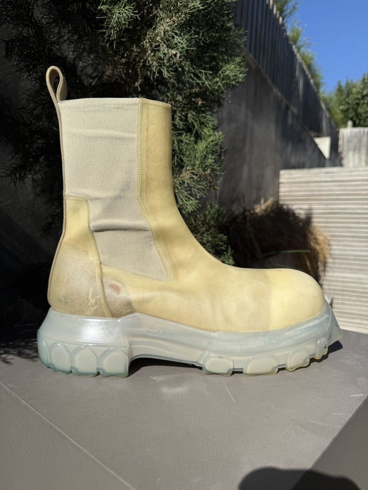 Rick Owens Apparition Leather Beatle Bozo Tractor Boots Size US 11 / EU 44 - 4 Thumbnail
