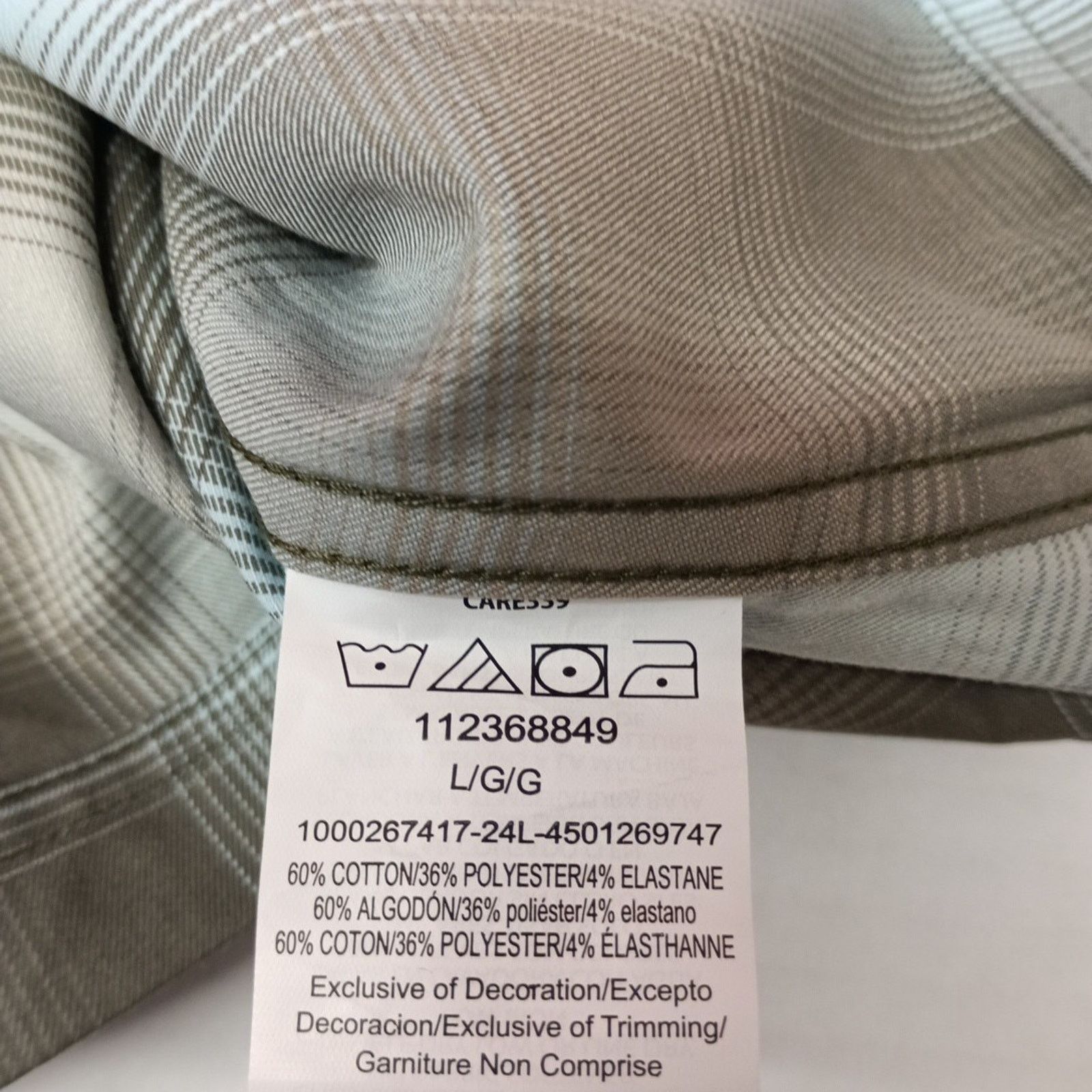 Wrangler Wrangler Shirt Mens L Gray Plaid Convertible Sleeves Utility Size US L / EU 52-54 / 3 - 9 Thumbnail