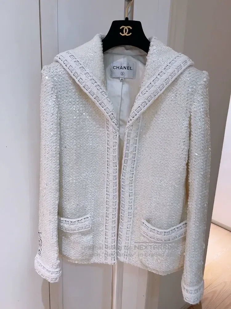 Chanel Chanel White sequin jacket Size XS / US 0-2 / IT 36-38 - 1 Thumbnail