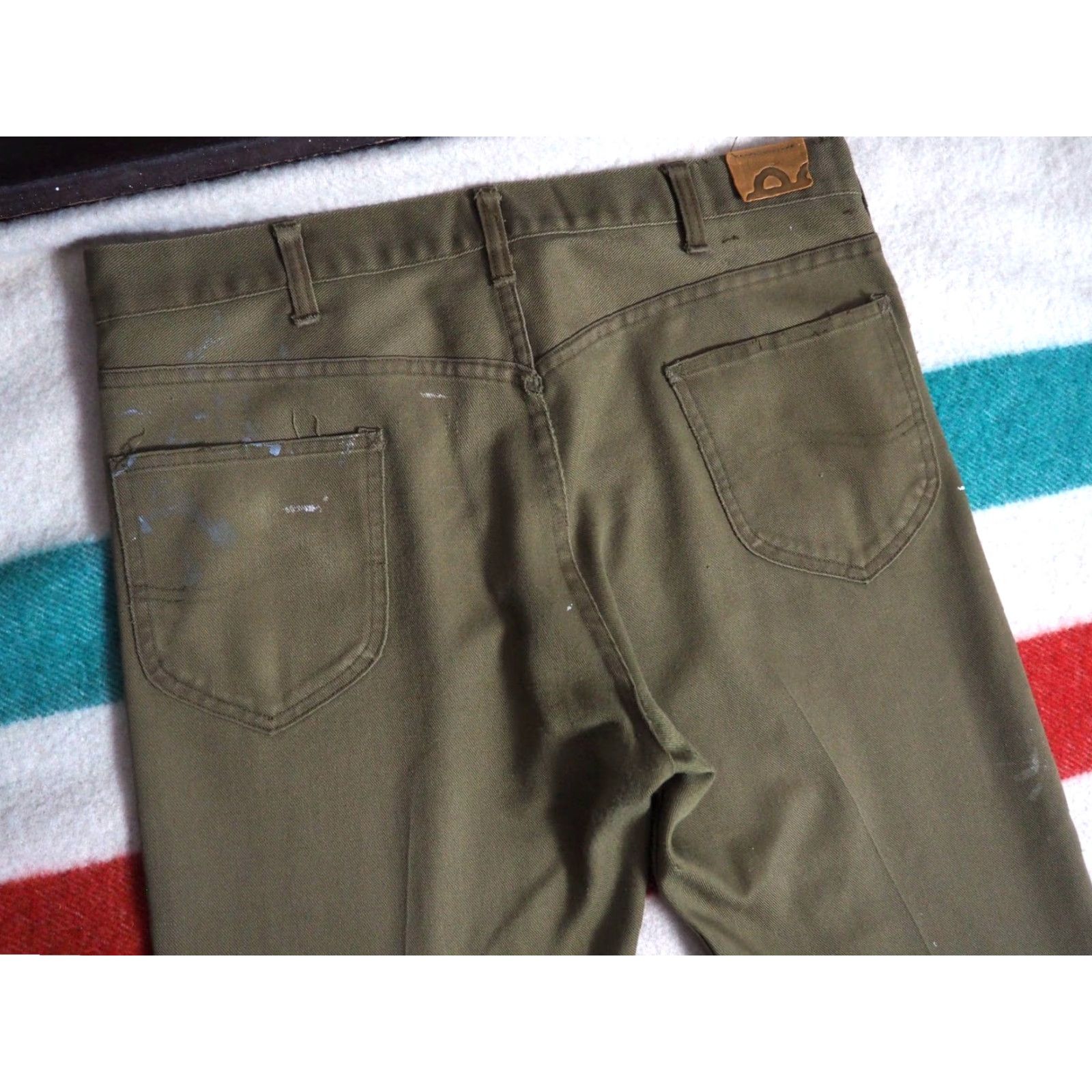 Lee **VTG 60s Lee Riders Serge Brown Twill USA Made Faded Mens Work Pants** User: VTG 60s Lee Riders Serge Brown Twill USA Made Faded Mens Work Pants Size US 36 / EU 52 - 4 Thumbnail