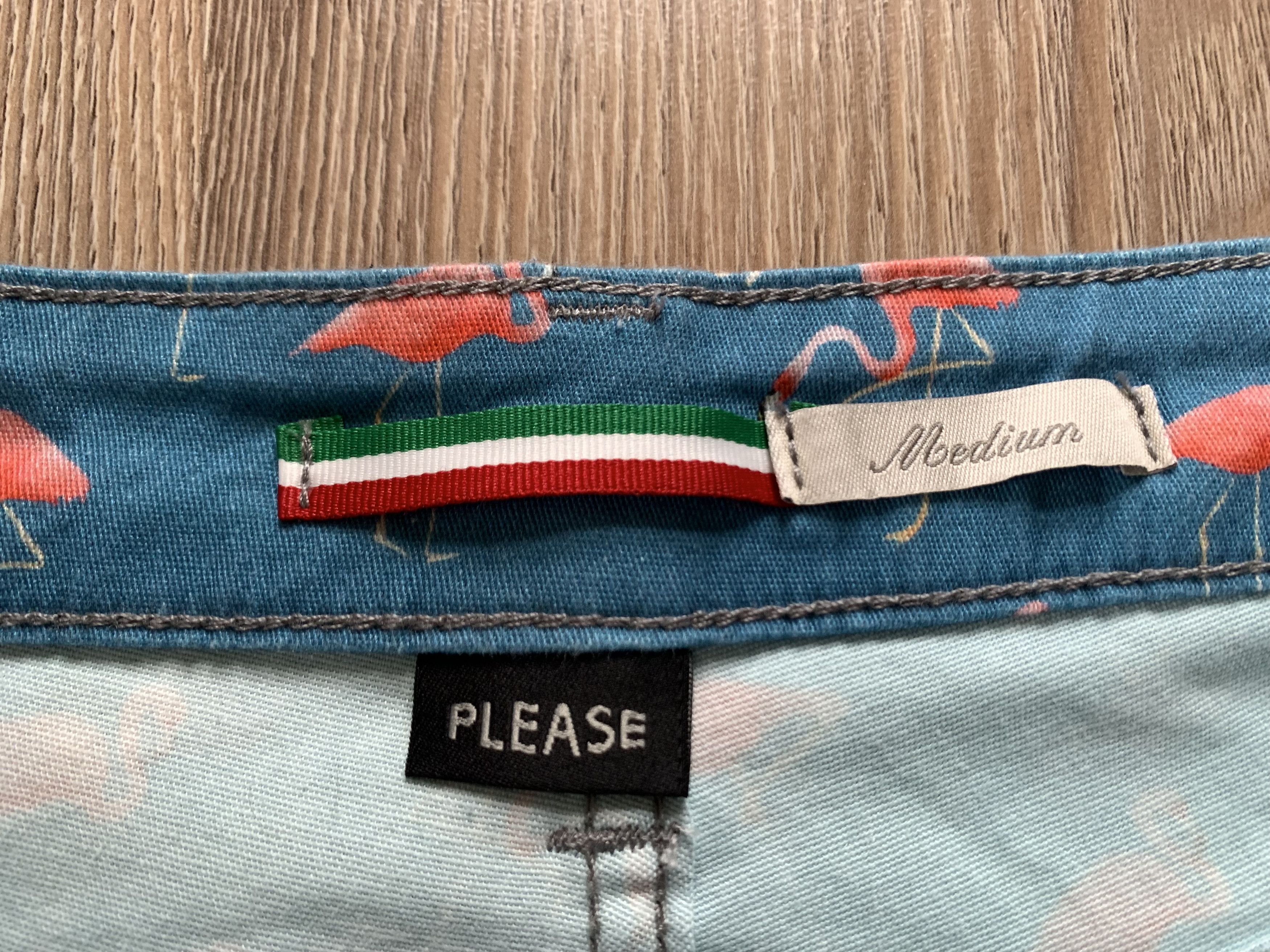 Other PLEASE Flamingo Cotton Print Shorts Made in Italy Size US 32 / EU 48 - 6 Thumbnail
