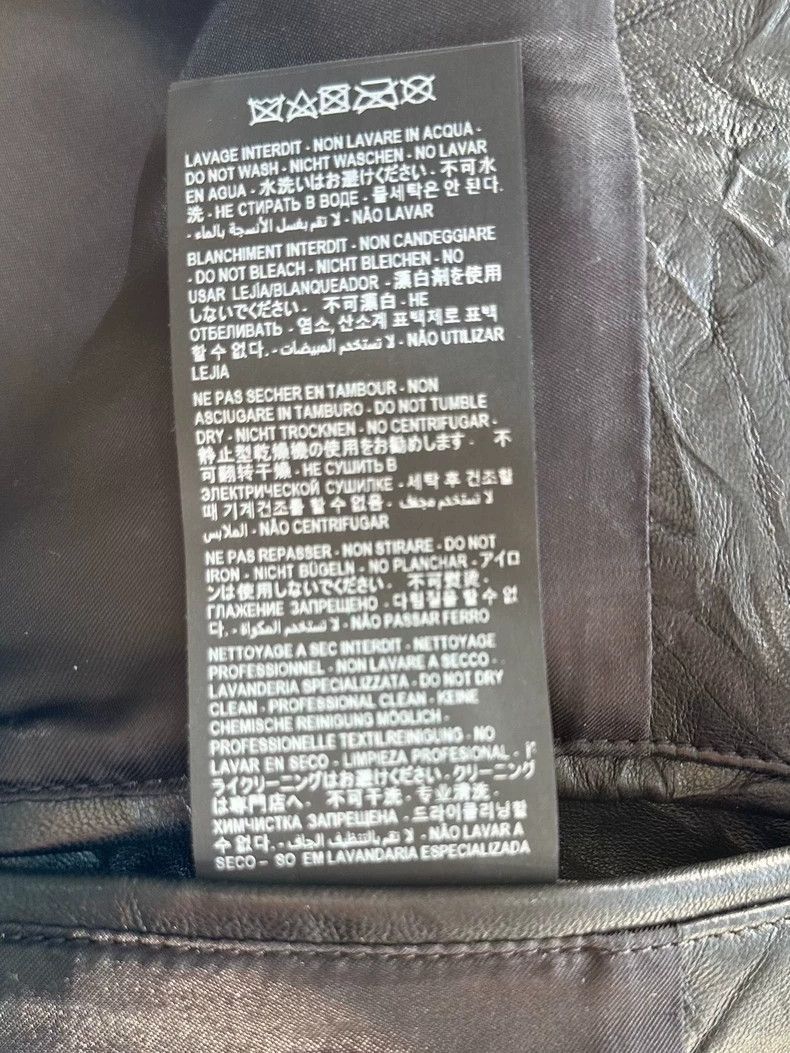 Saint Laurent Paris Saint Laurent Paris Men's dark patterned leather jacket-250 Size US S / EU 44-46 / 1 - 6 Thumbnail