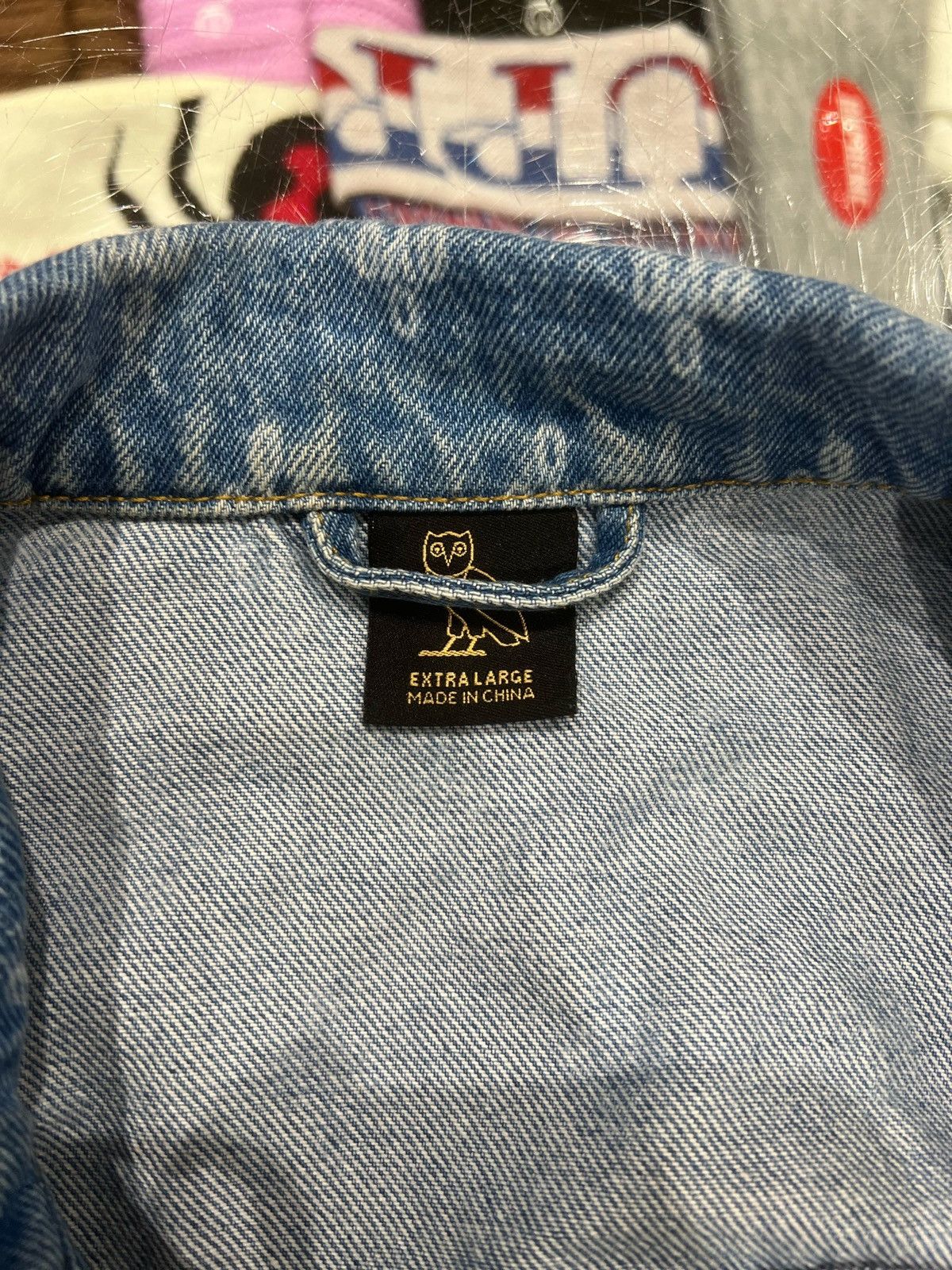 October's Very Own OVO Monogram Denim Trucket Jacket Washed Indigo Size US XL / EU 56 / 4 - 5 Thumbnail