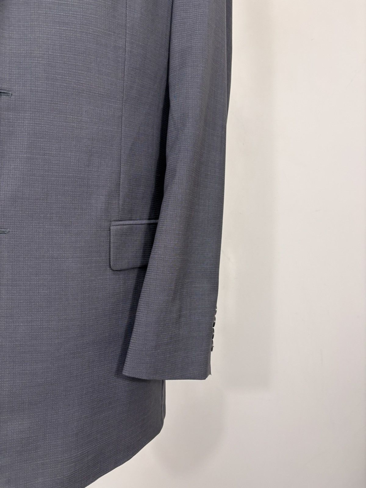 Hugo Boss Hugo Boss Men’s 2-Piece Textured Grey 120s Wool Suit Size 40R - 5 Thumbnail