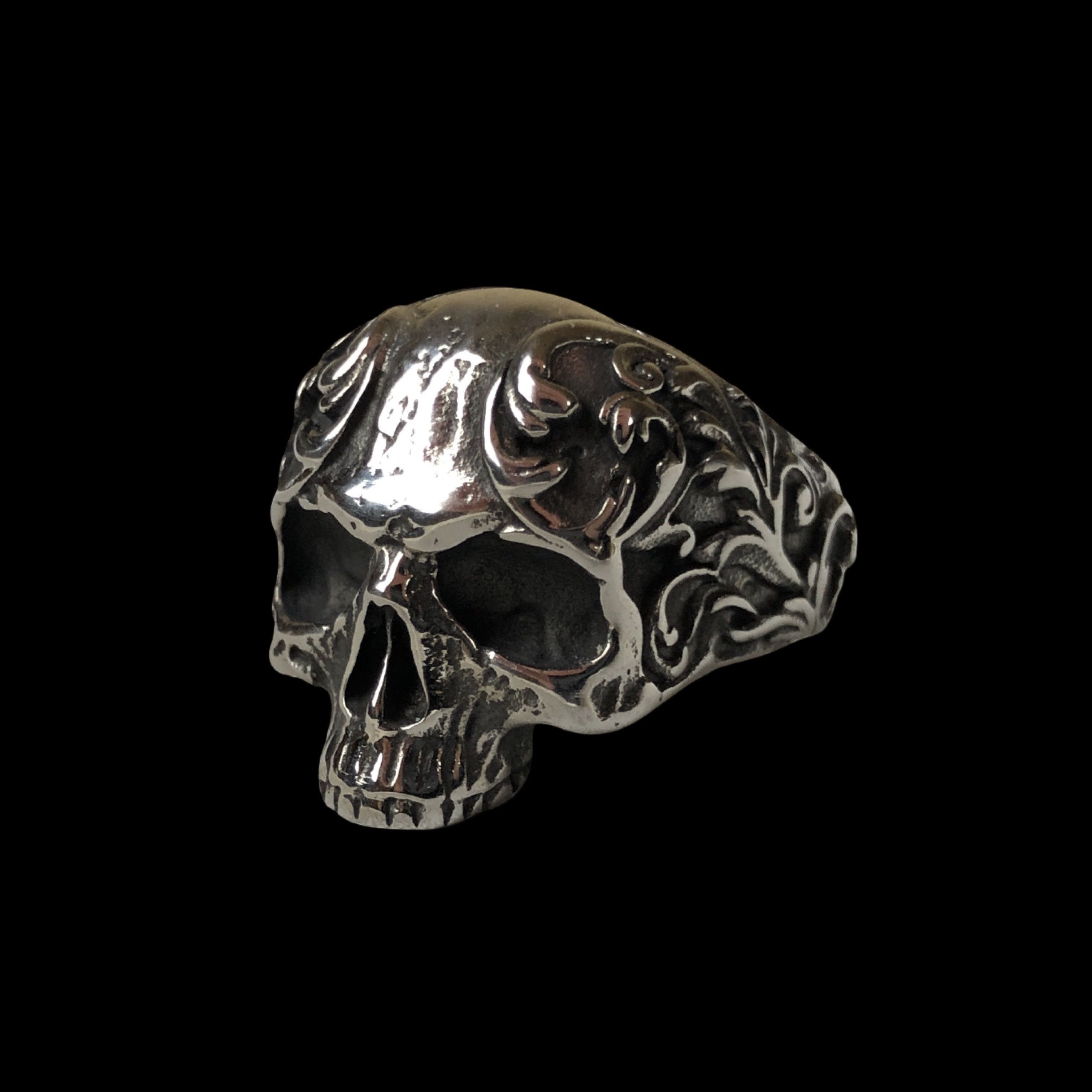 Jewelry Stainless Steel Ring Skull Gothic Punk Emo Y2K Size ONE SIZE - 1 Thumbnail